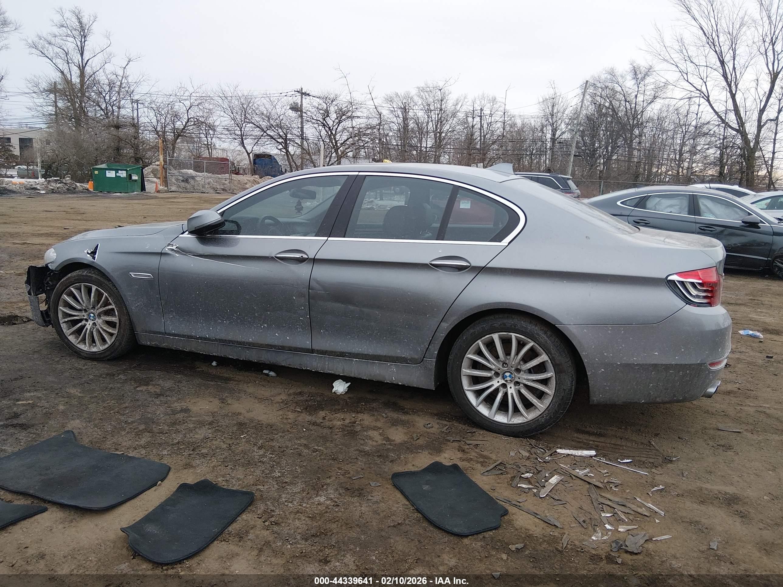 2014 Bmw 528i Xdrive Gray vin: WBA5A7C56ED612073