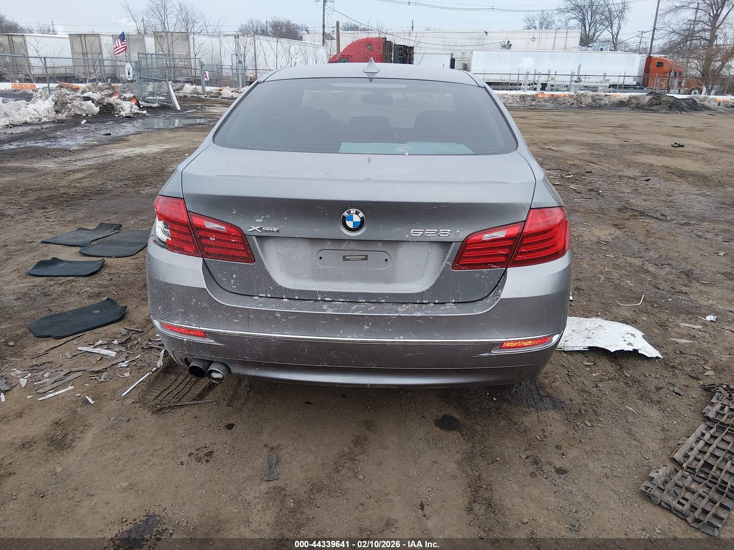 2014 Bmw 528i Xdrive Gray vin: WBA5A7C56ED612073