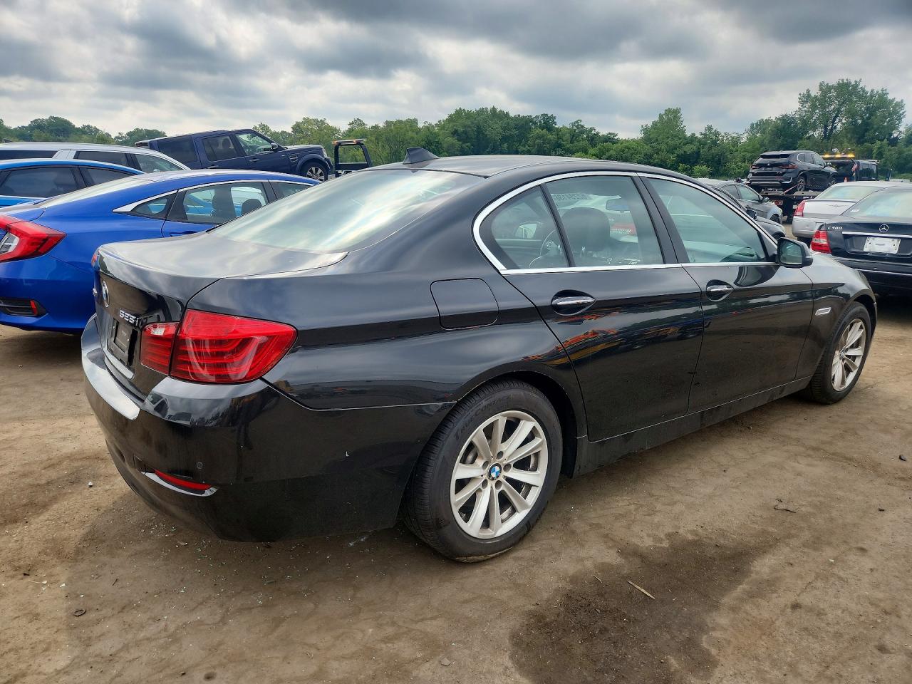 2014 Bmw 528 Xi Черный vin: WBA5A7C56ED615281