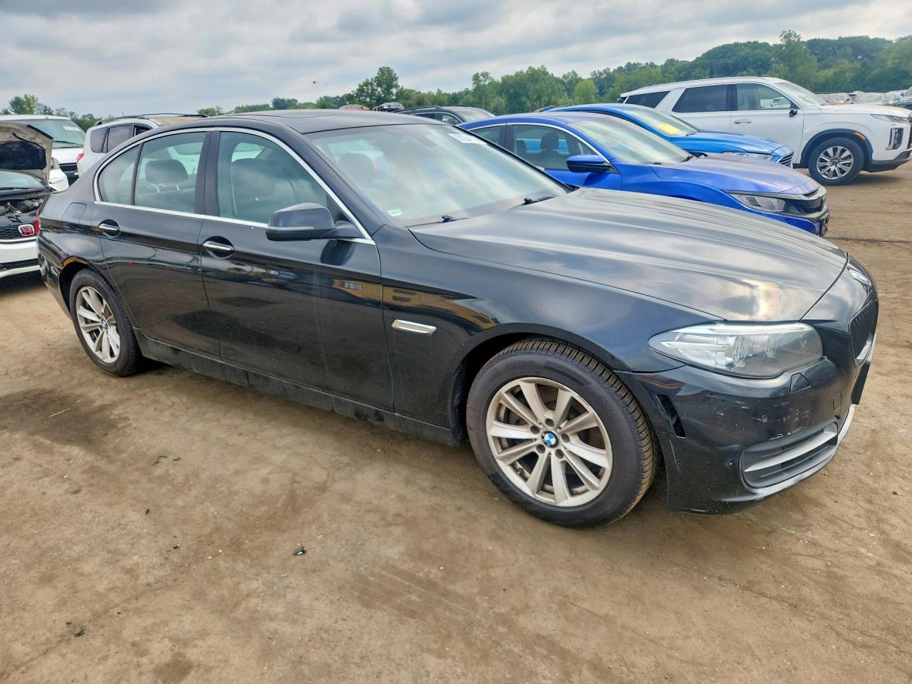 2014 Bmw 528 Xi Черный vin: WBA5A7C56ED615281