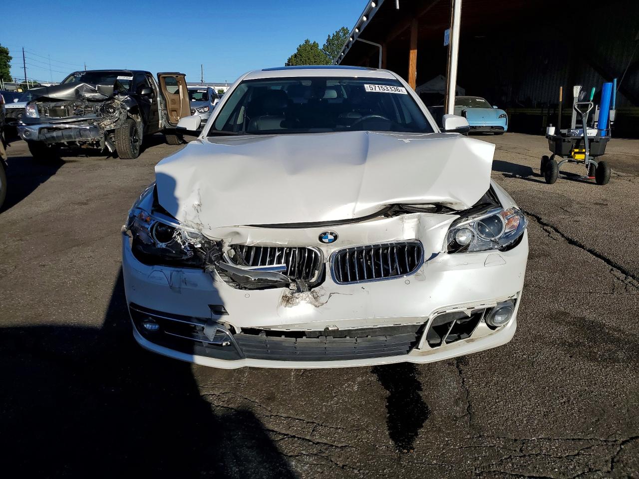 2015 Bmw 528 Xi White vin: WBA5A7C57FD621723