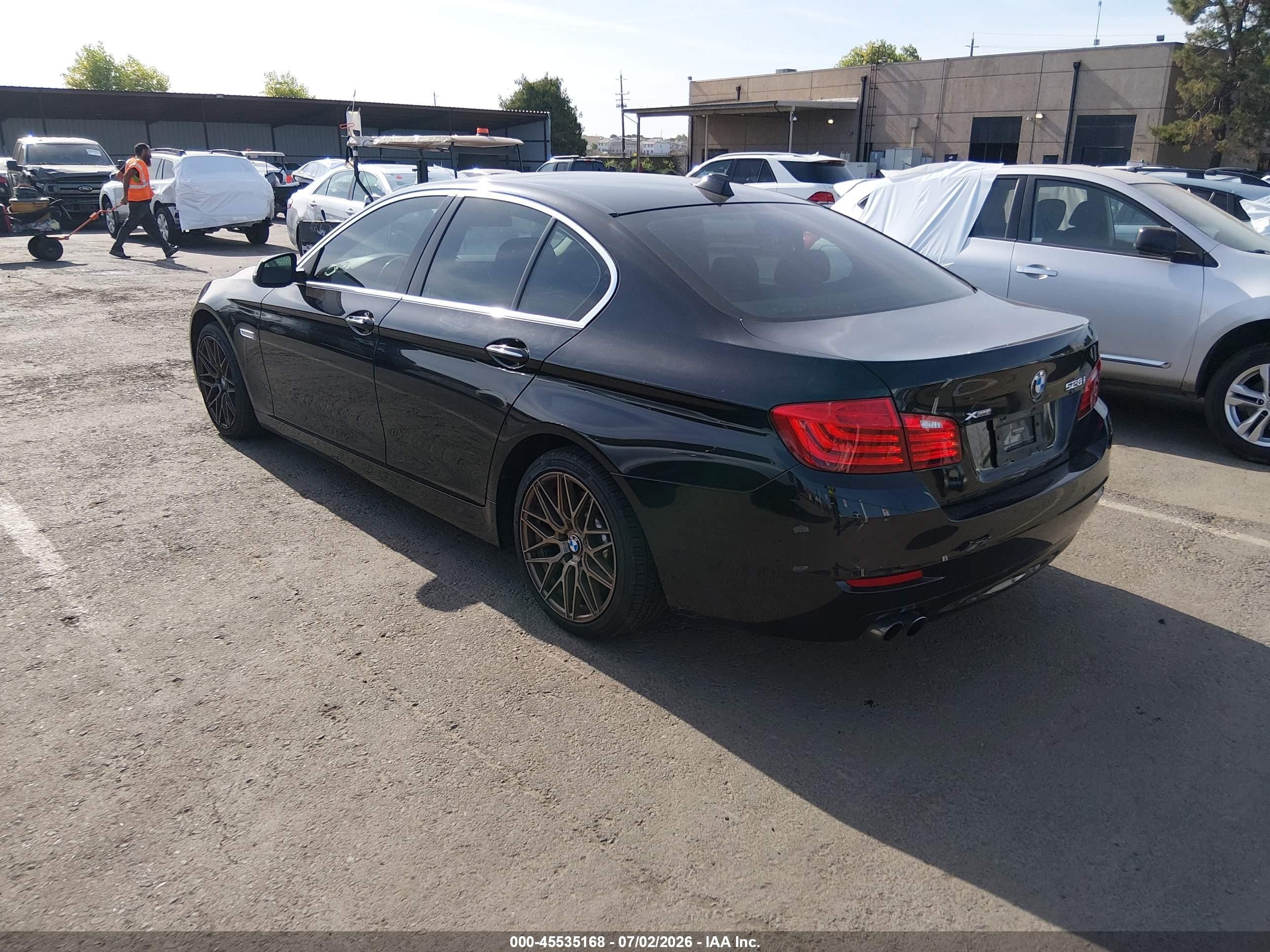 2015 Bmw 528i Xdrive Черный vin: WBA5A7C57FD628204