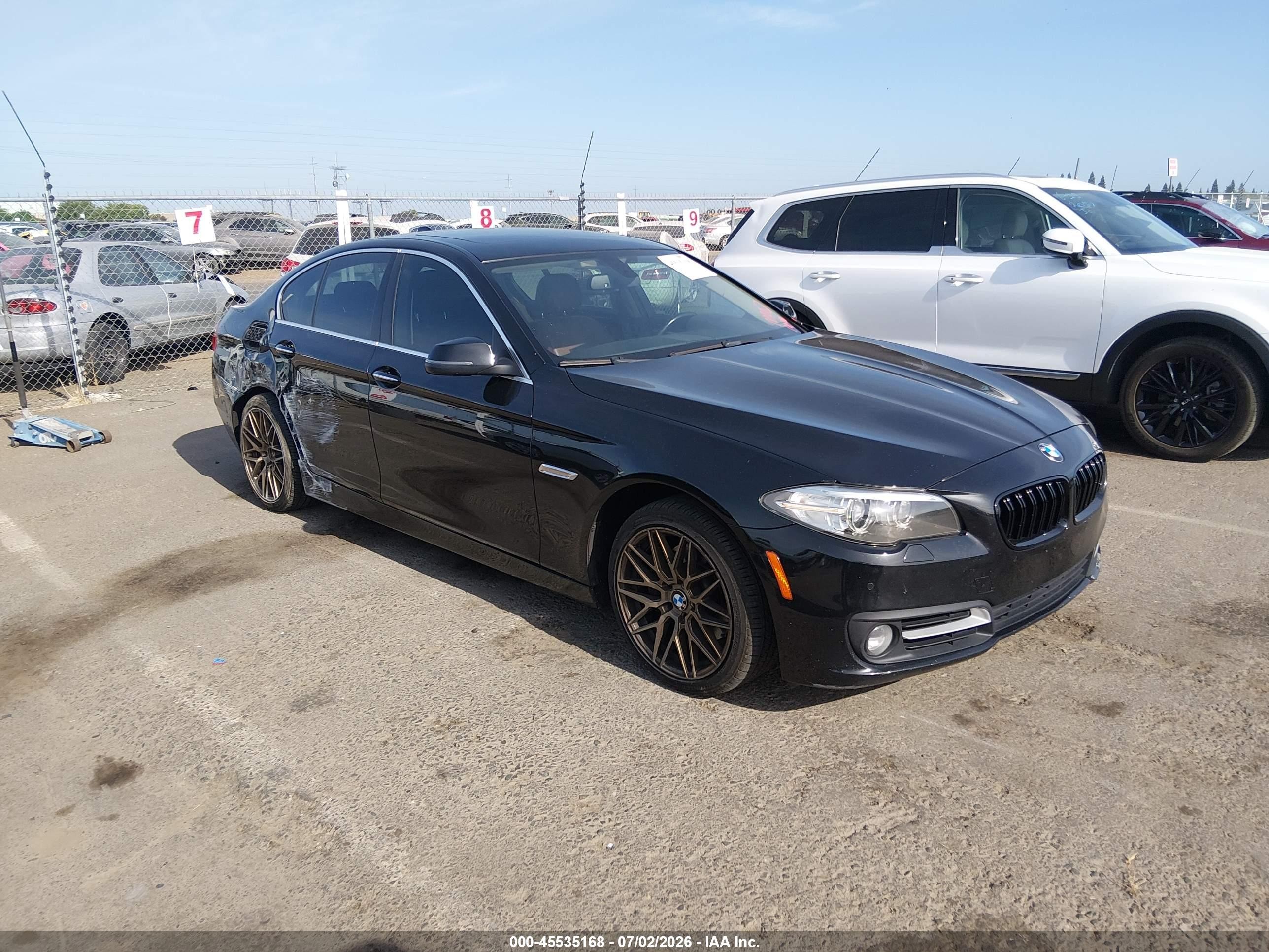 2015 Bmw 528i Xdrive Черный vin: WBA5A7C57FD628204