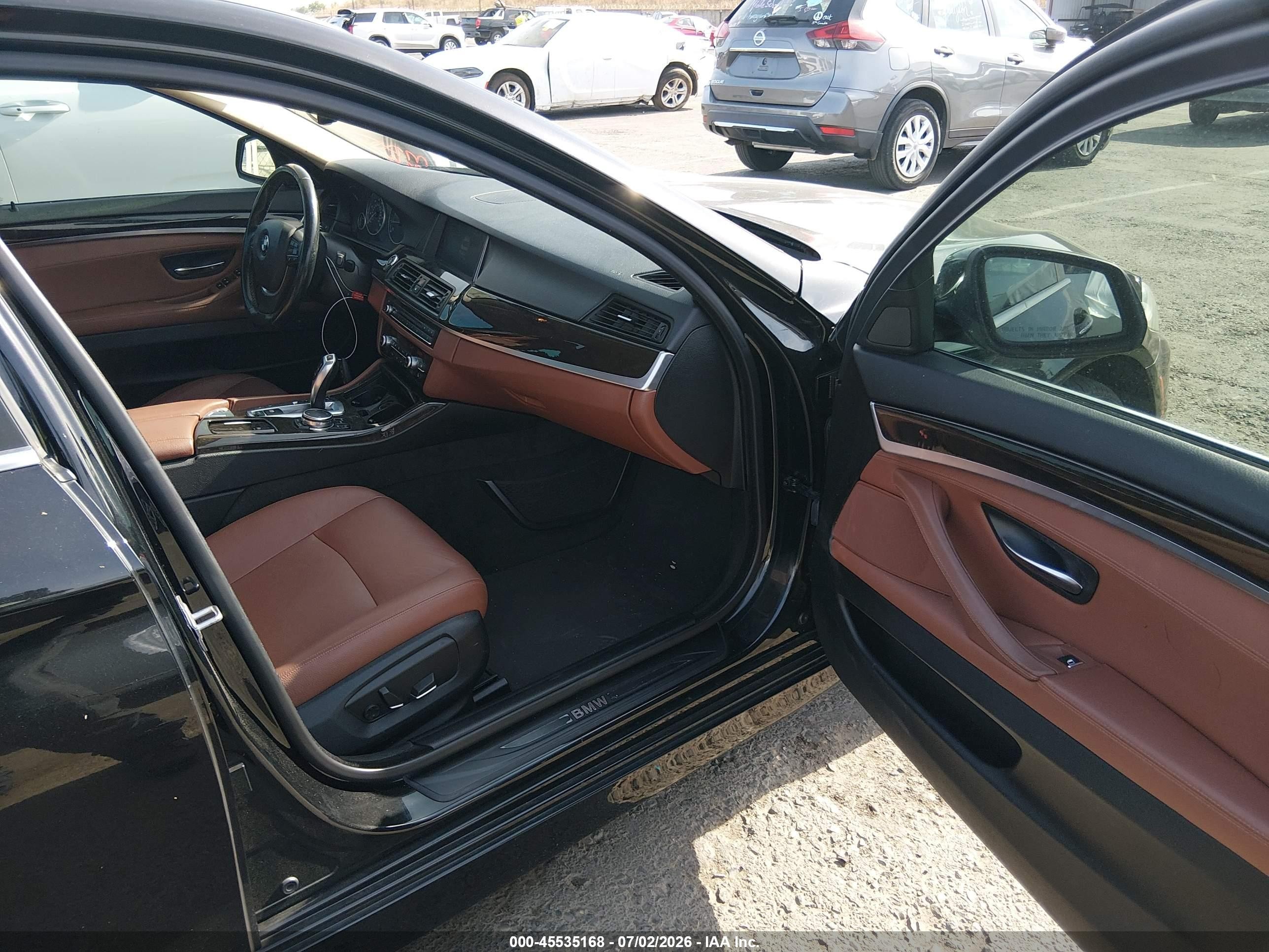 2015 Bmw 528i Xdrive Черный vin: WBA5A7C57FD628204