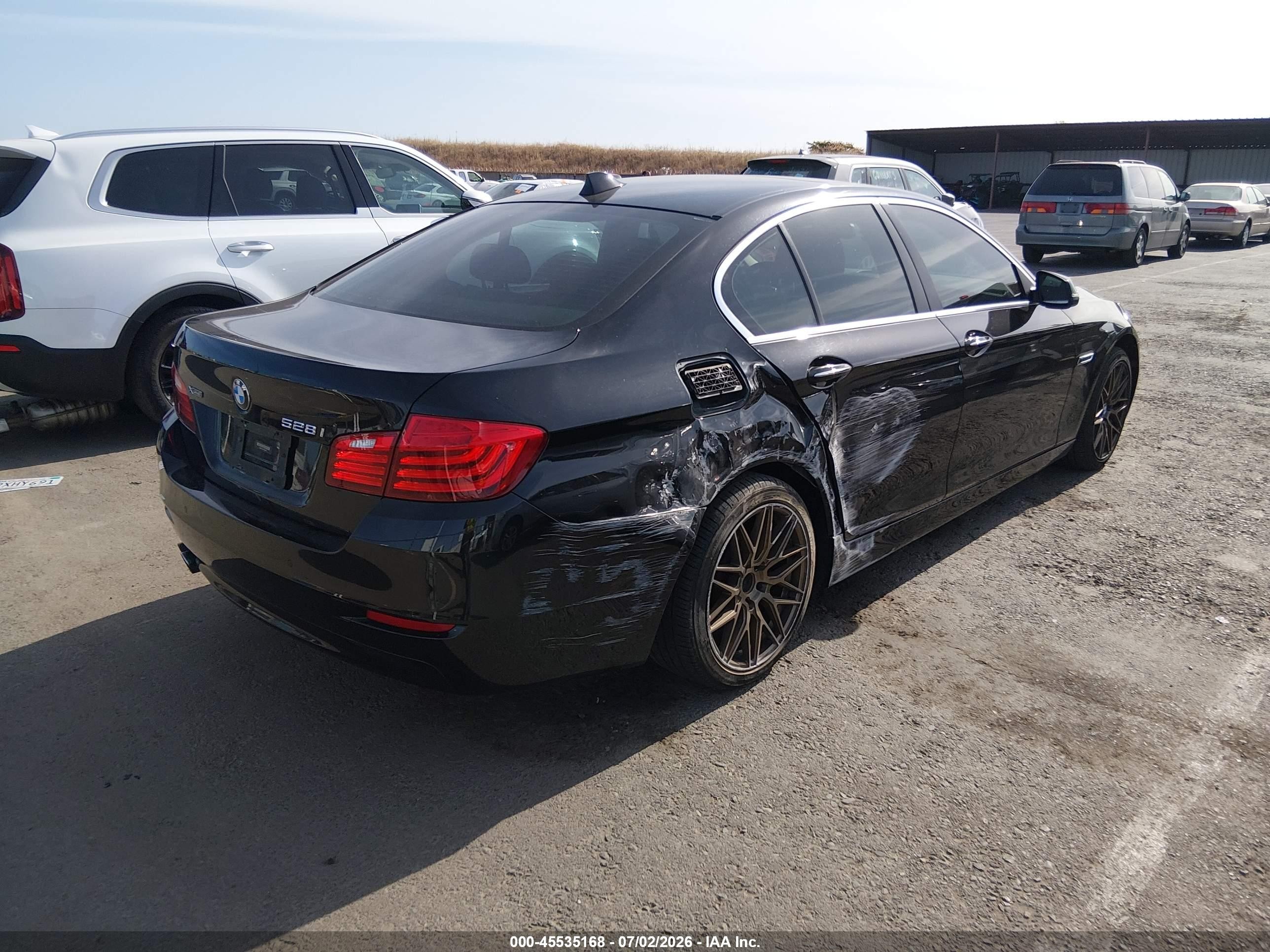 2015 Bmw 528i Xdrive Черный vin: WBA5A7C57FD628204