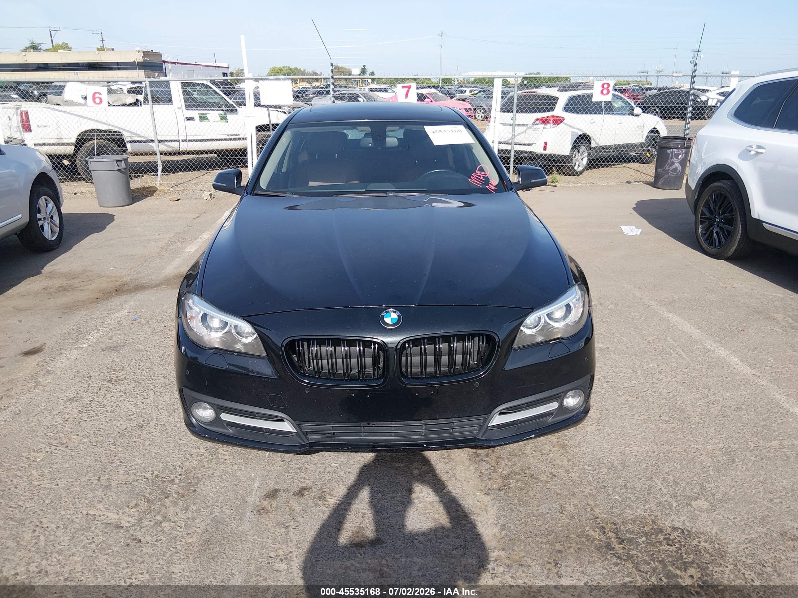 2015 Bmw 528i Xdrive Черный vin: WBA5A7C57FD628204