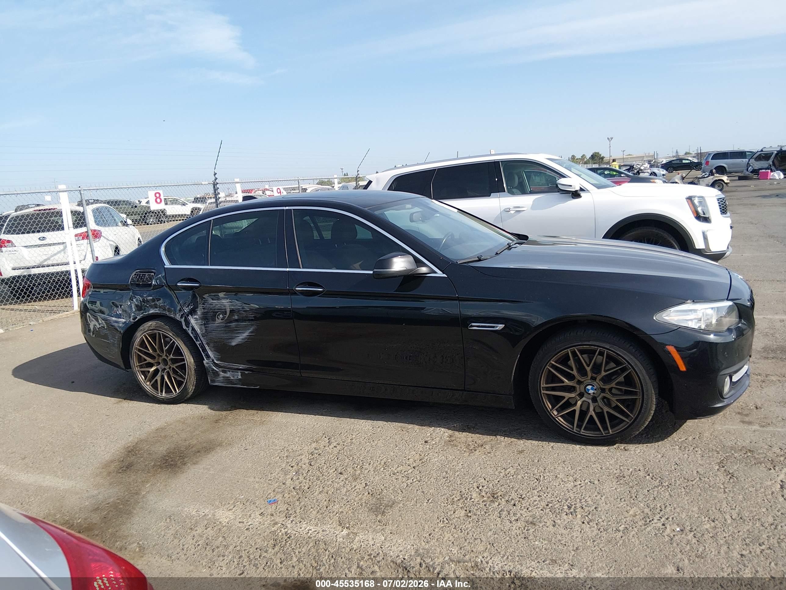 2015 Bmw 528i Xdrive Черный vin: WBA5A7C57FD628204