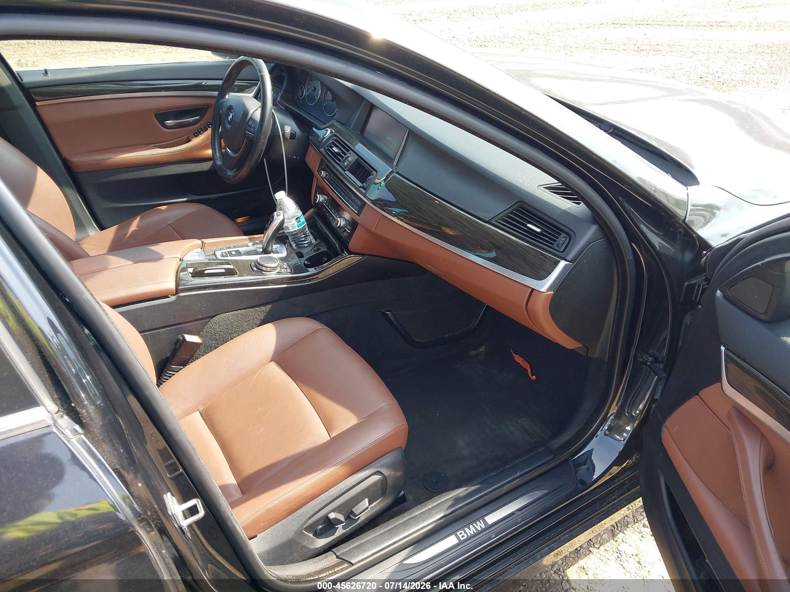 2015 Bmw 528i Xdrive Black vin: WBA5A7C57FD628963