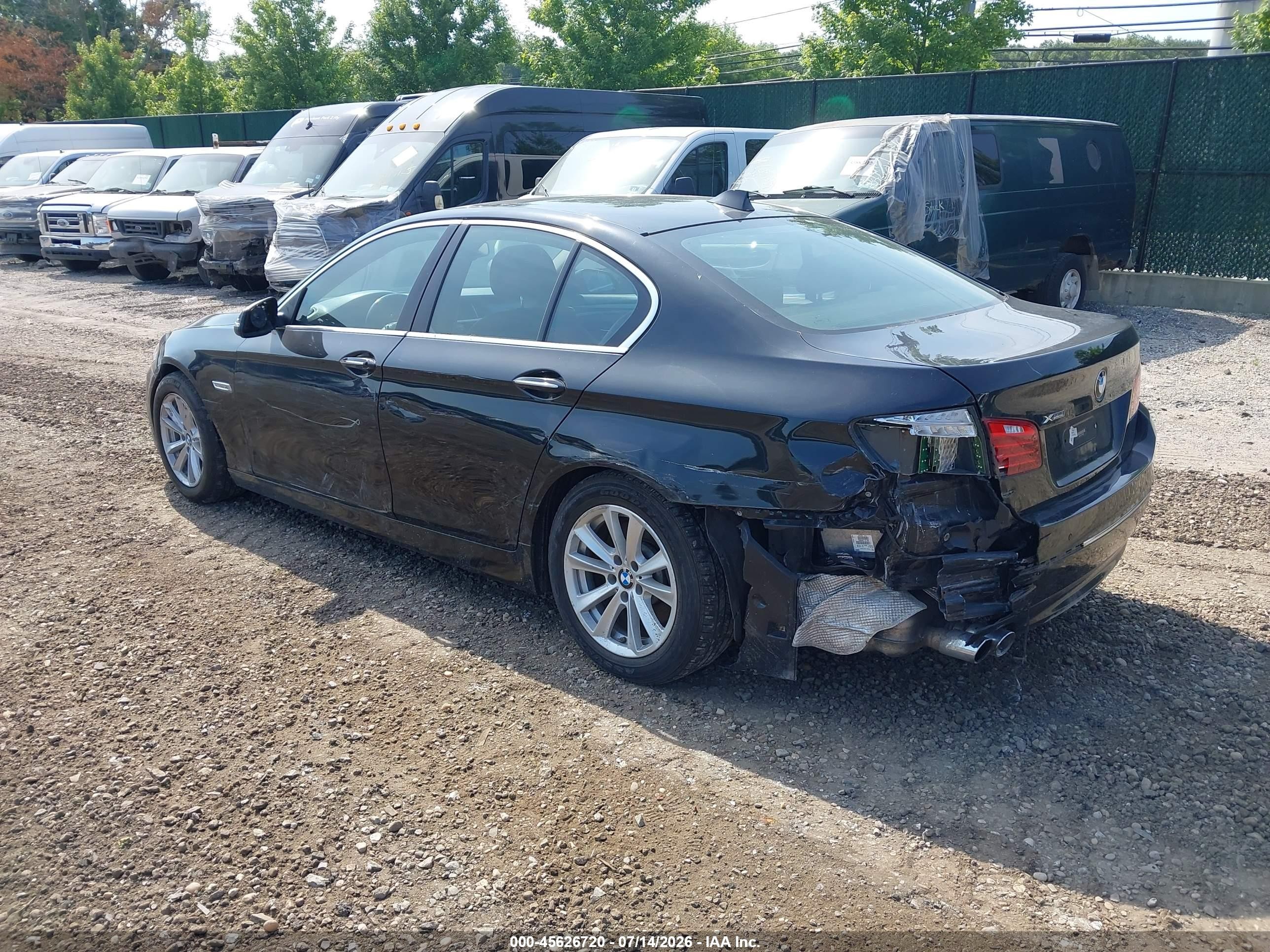 2015 Bmw 528i Xdrive Black vin: WBA5A7C57FD628963