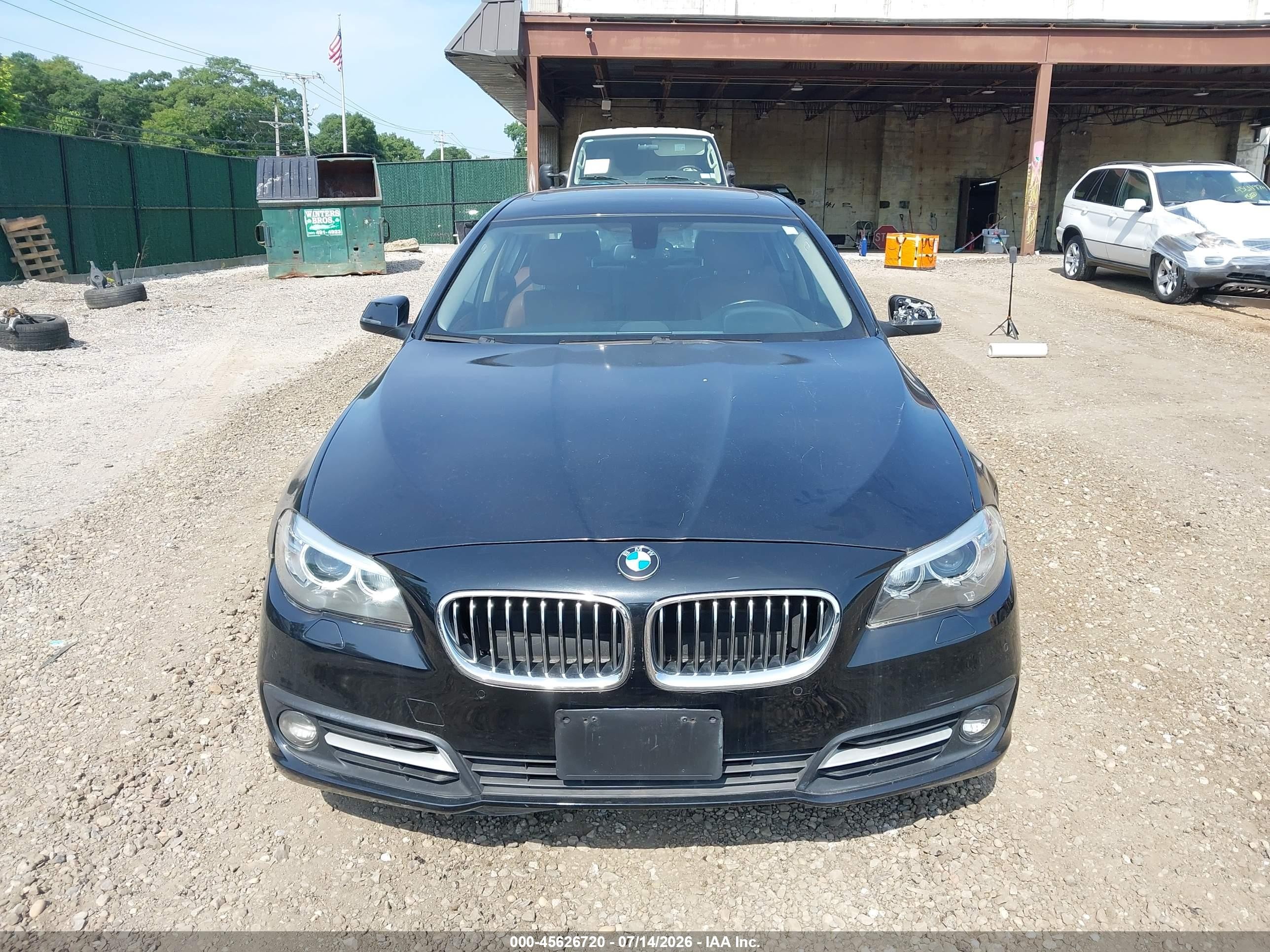 2015 Bmw 528i Xdrive Black vin: WBA5A7C57FD628963