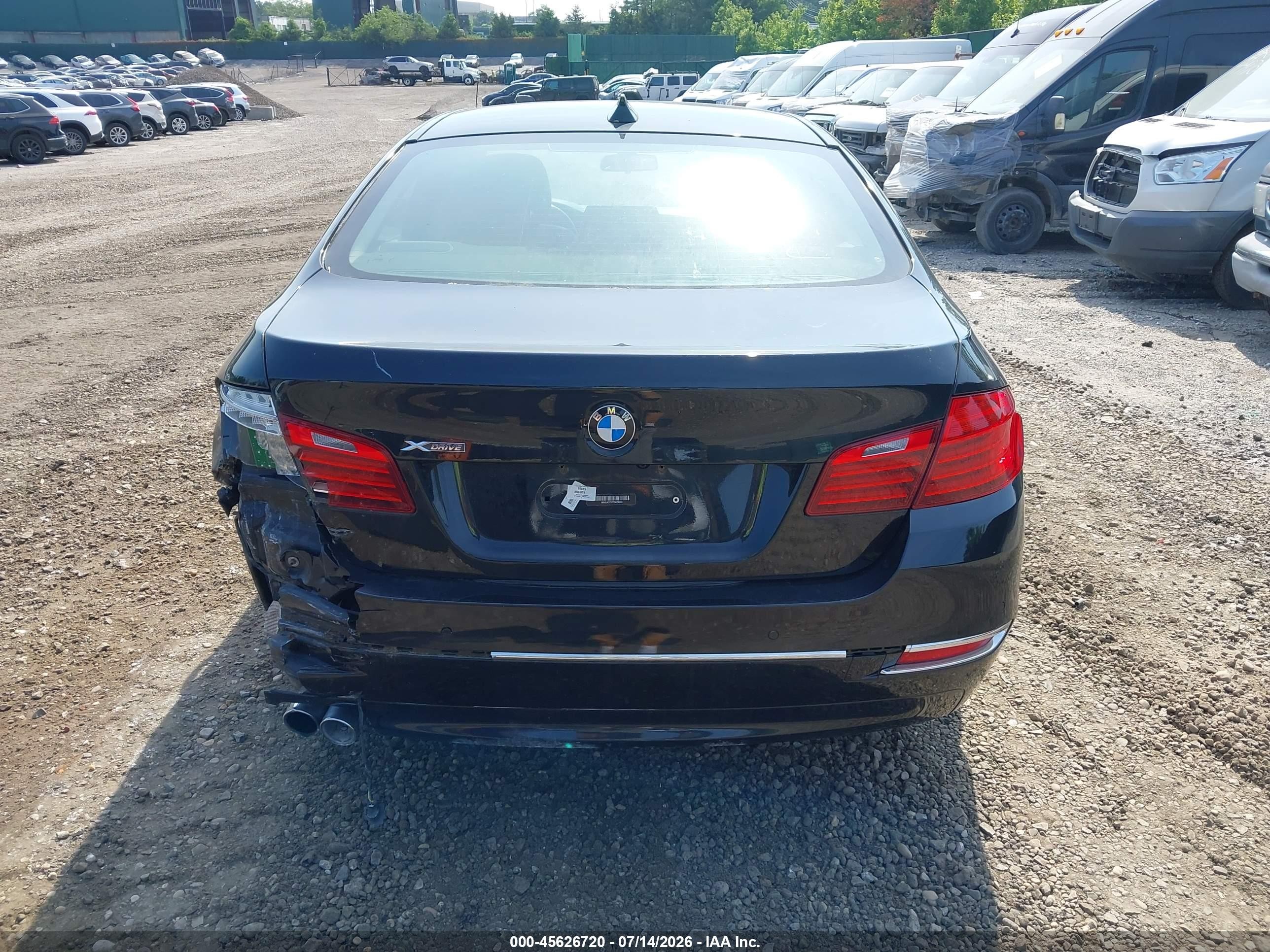 2015 Bmw 528i Xdrive Black vin: WBA5A7C57FD628963