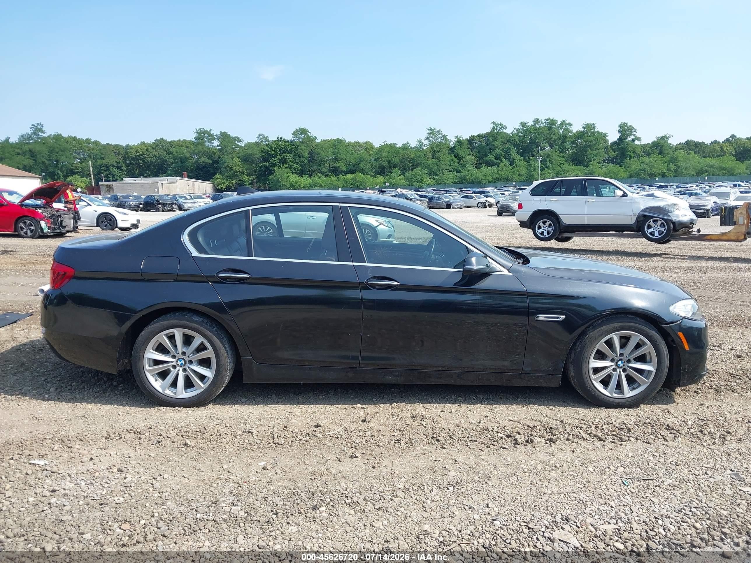2015 Bmw 528i Xdrive Black vin: WBA5A7C57FD628963
