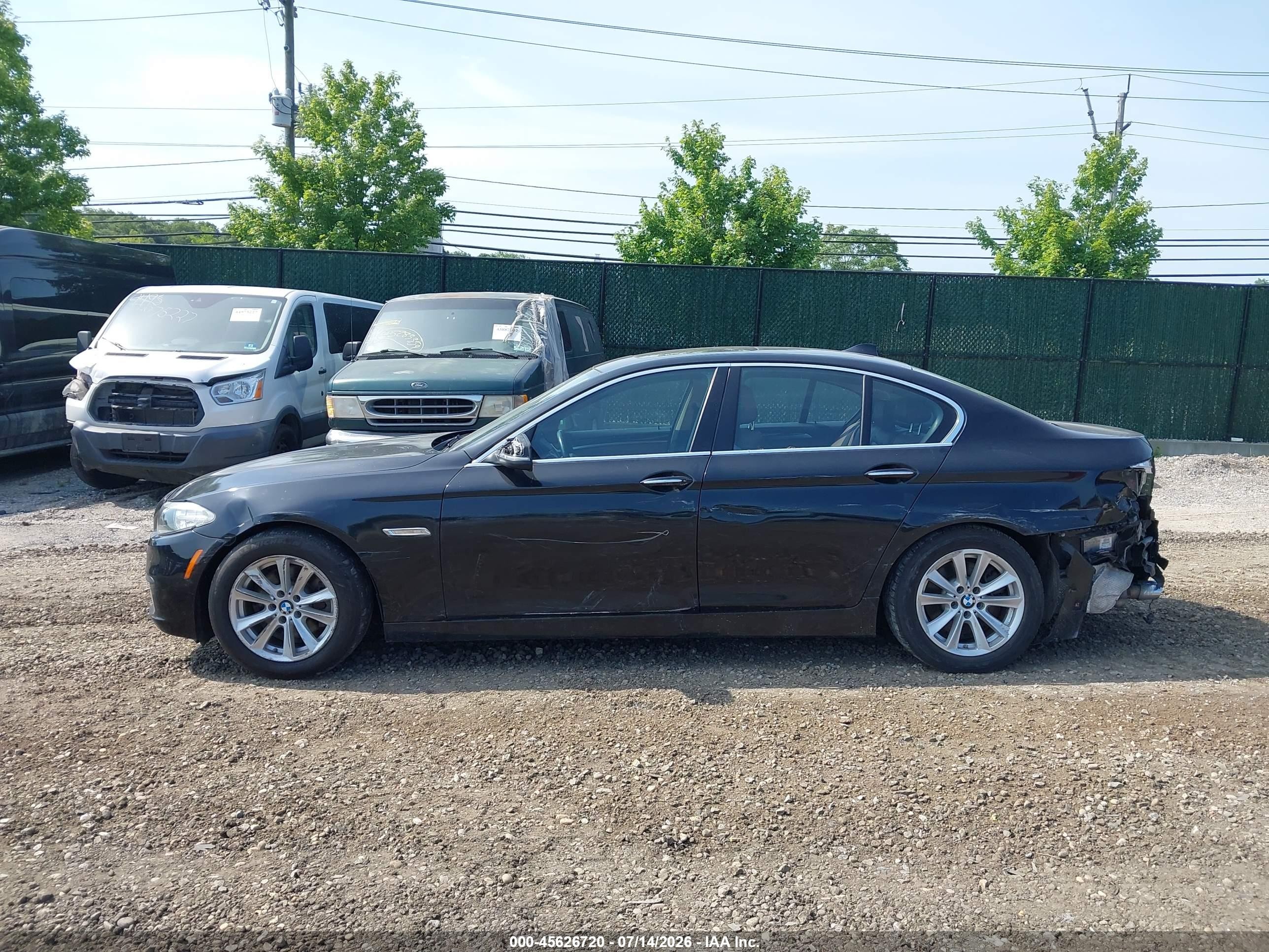 2015 Bmw 528i Xdrive Black vin: WBA5A7C57FD628963