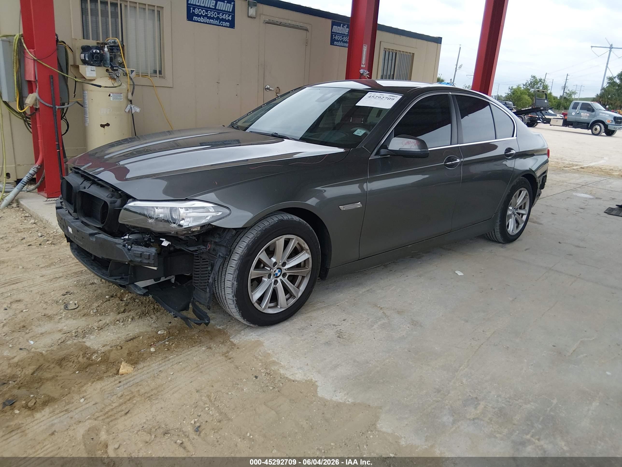 2014 Bmw 528i Xdrive Gray vin: WBA5A7C58ED617467
