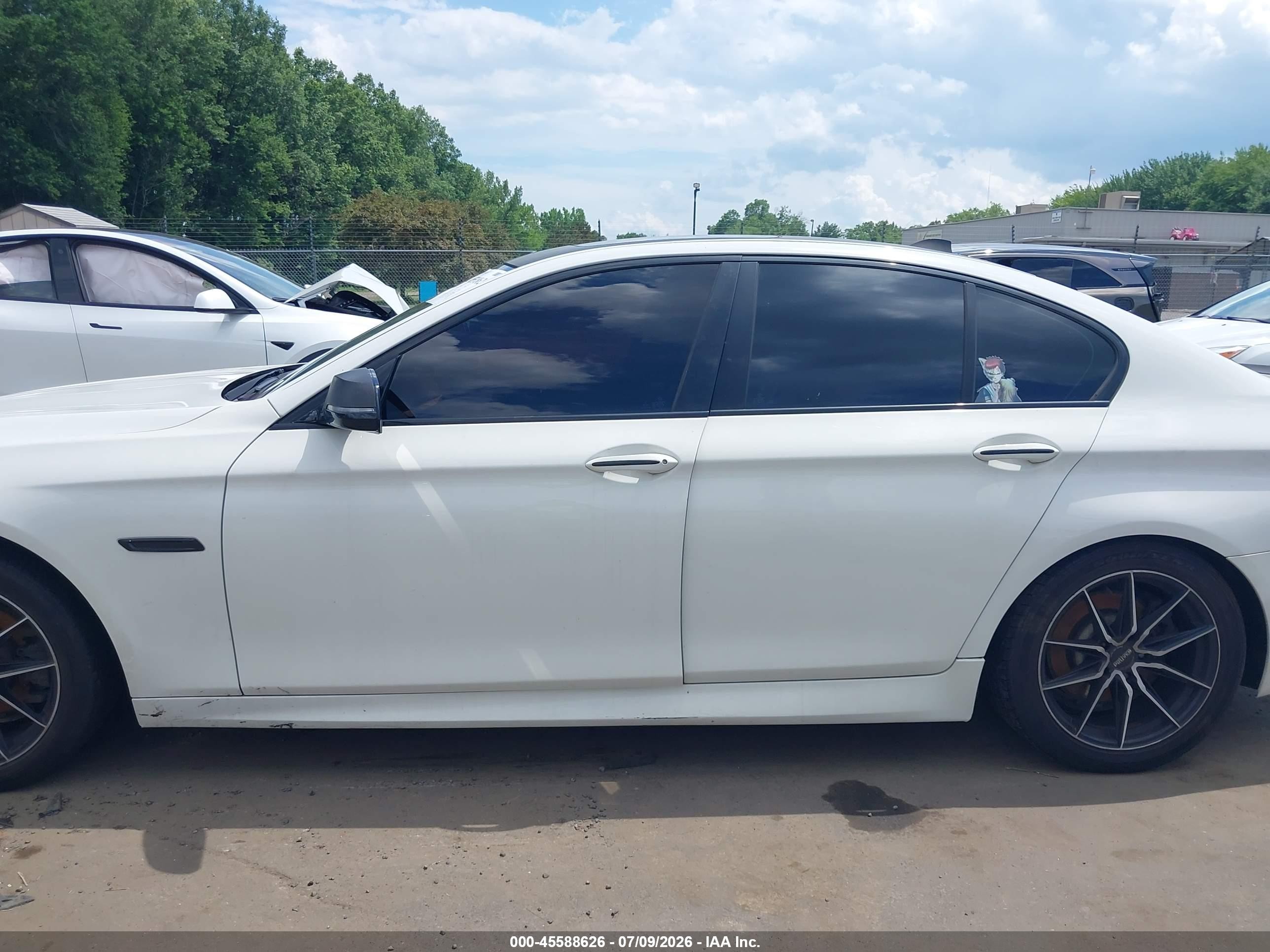 2015 Bmw 528i Xdrive White vin: WBA5A7C58FD621312