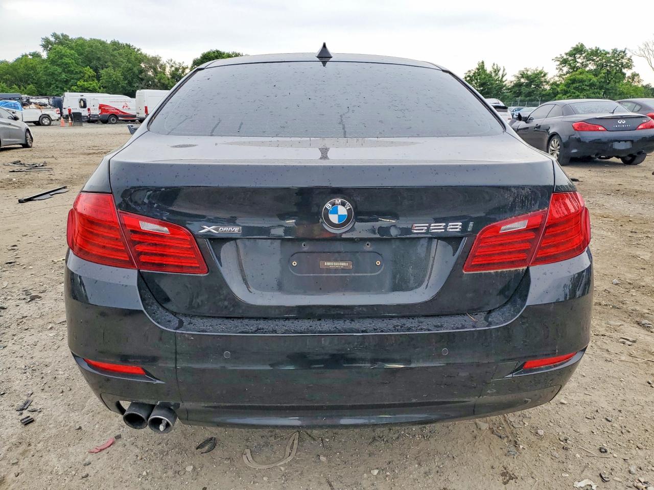 2015 Bmw 528 Xi Черный vin: WBA5A7C58FD621827