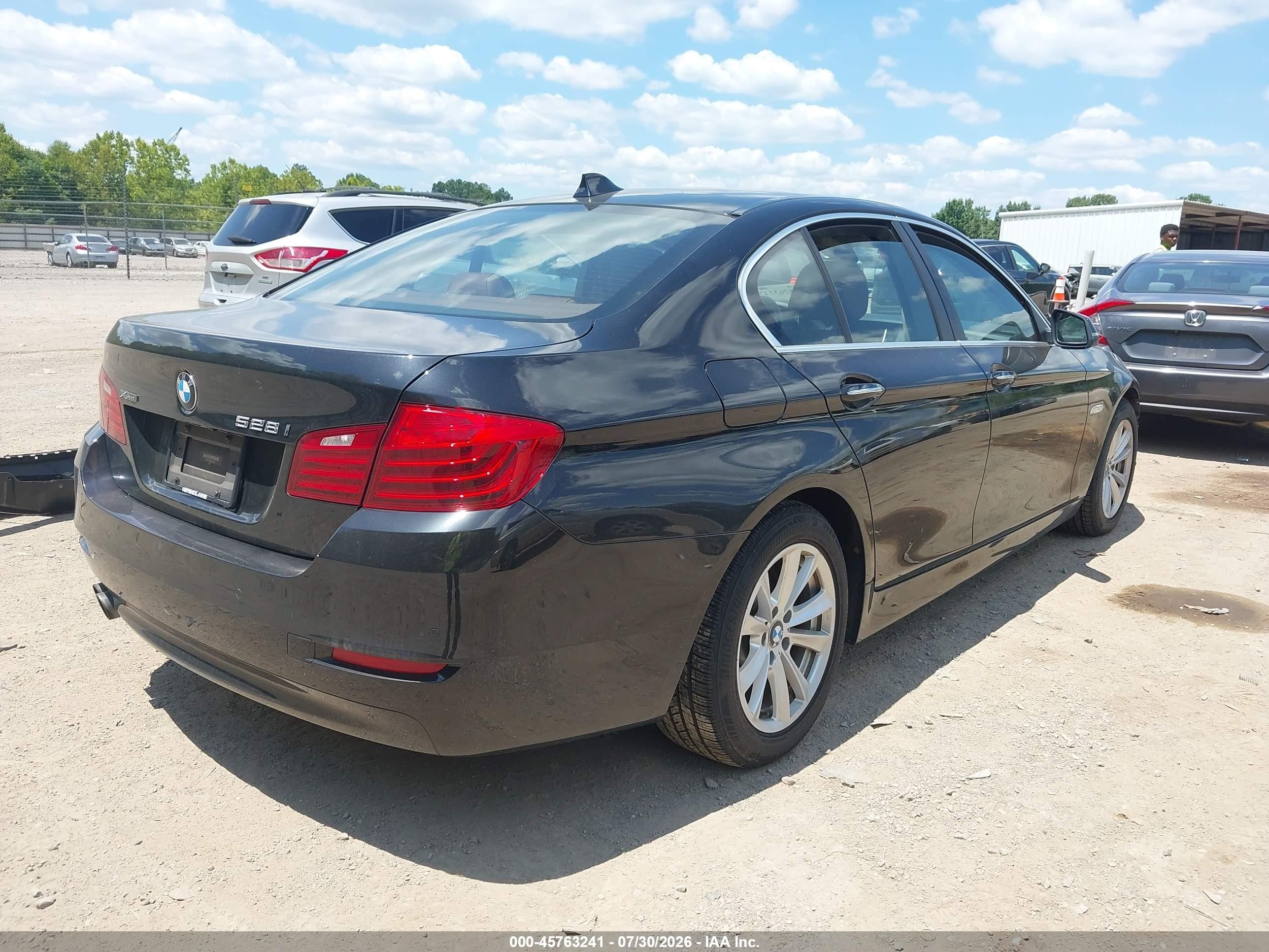 2015 Bmw 528i Xdrive Black vin: WBA5A7C58FD628289