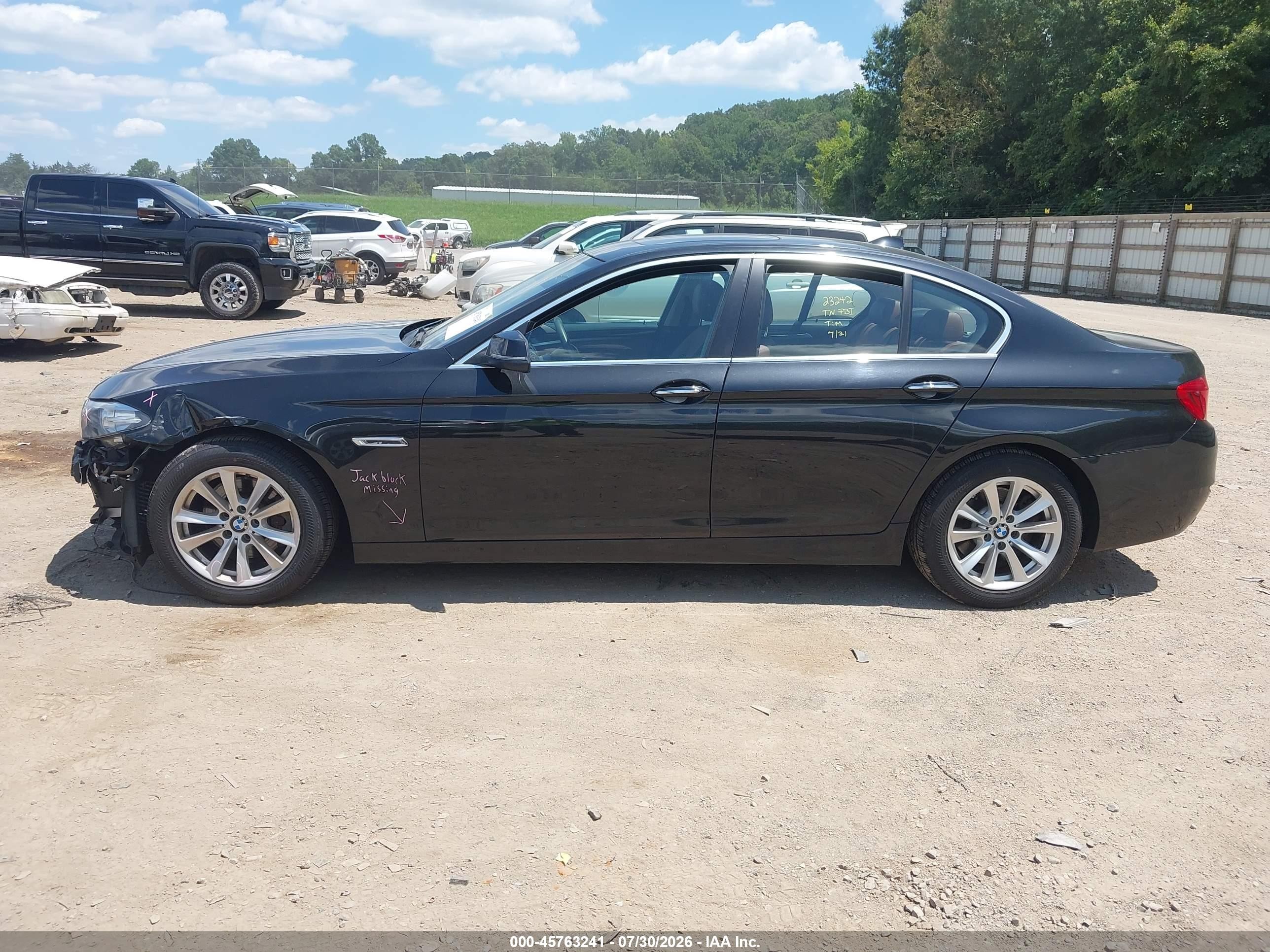 2015 Bmw 528i Xdrive Black vin: WBA5A7C58FD628289