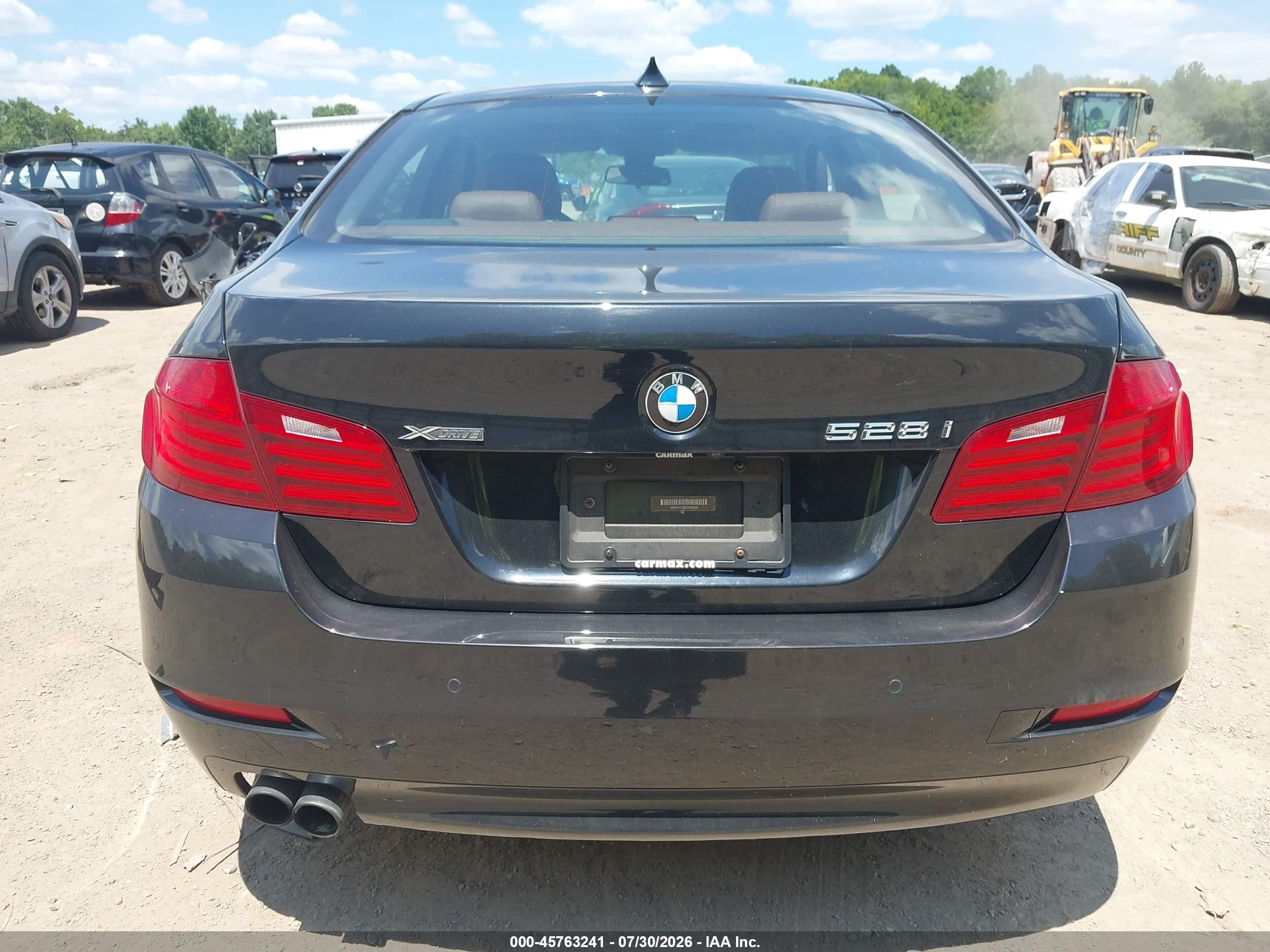 2015 Bmw 528i Xdrive Black vin: WBA5A7C58FD628289
