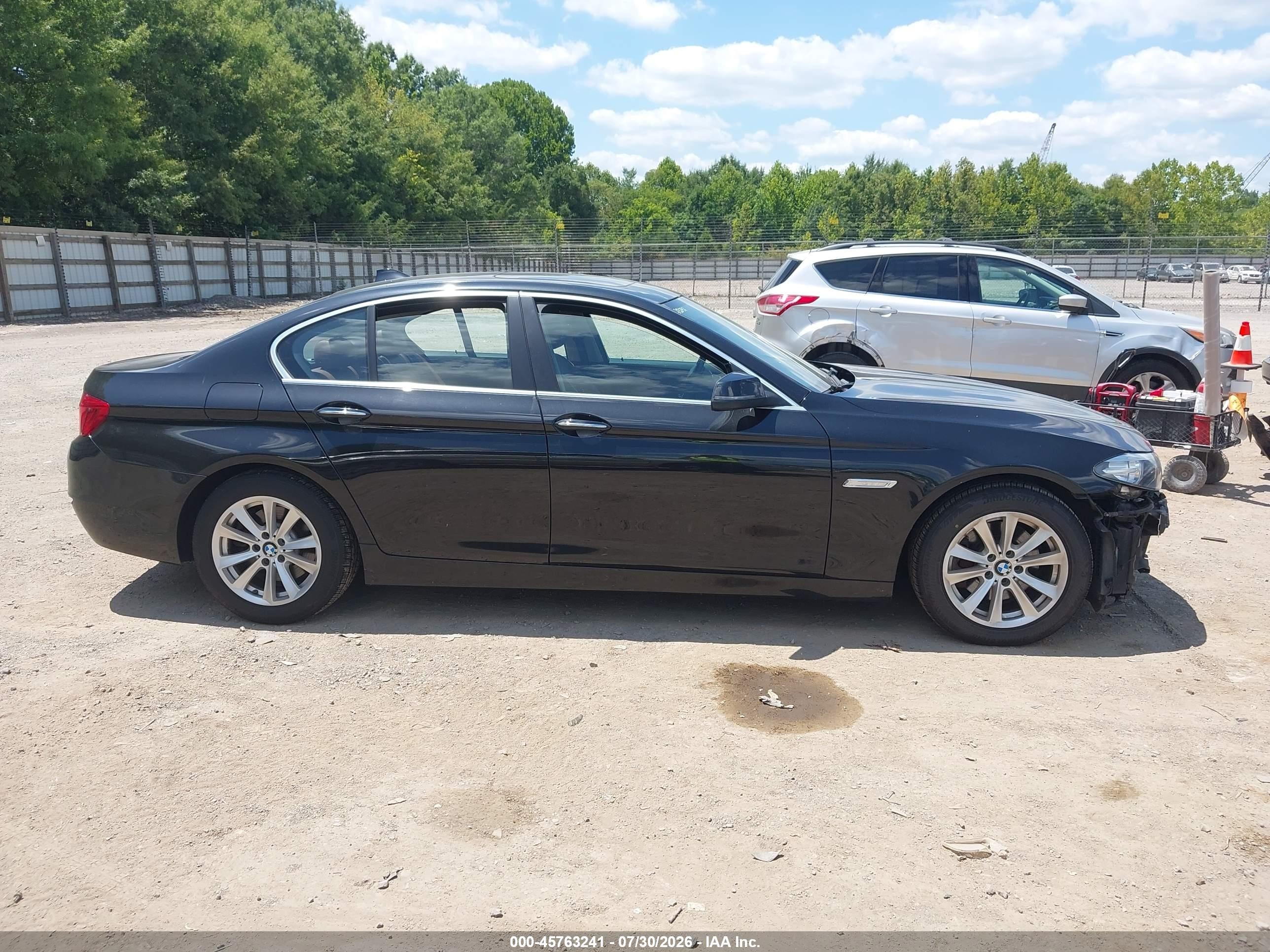 2015 Bmw 528i Xdrive Black vin: WBA5A7C58FD628289