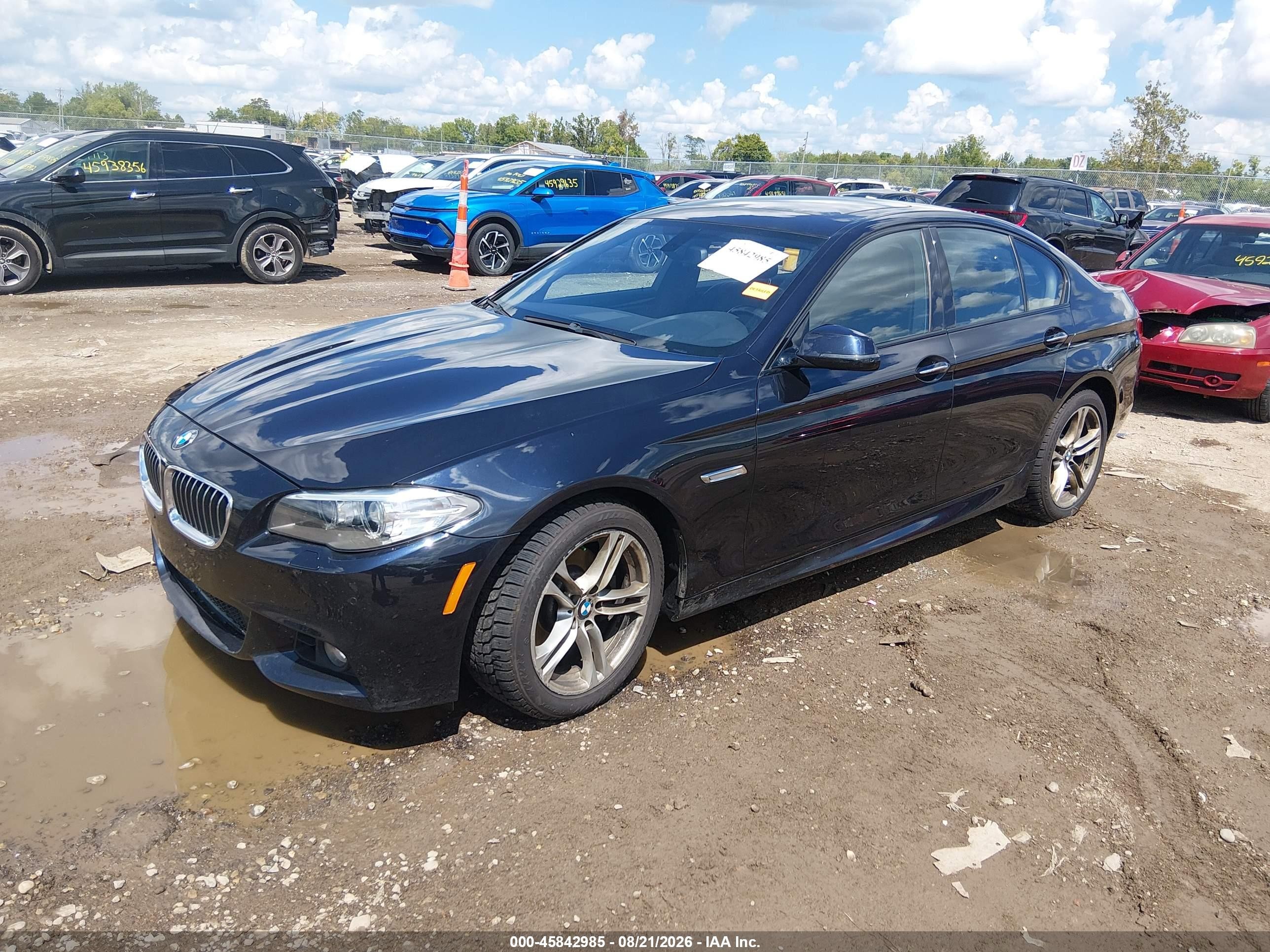 2014 Bmw 528i Xdrive Black vin: WBA5A7C59ED618997