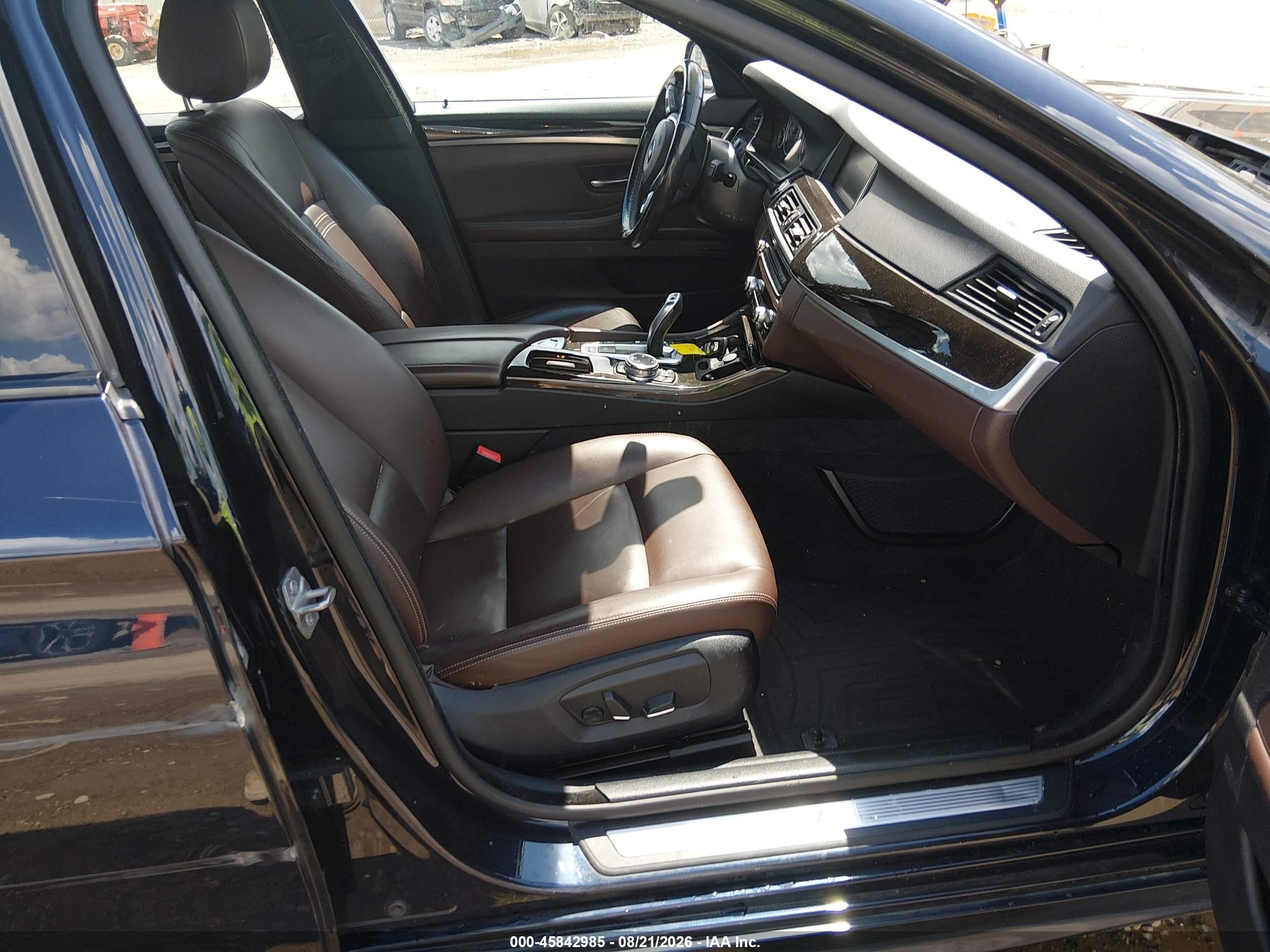2014 Bmw 528i Xdrive Black vin: WBA5A7C59ED618997