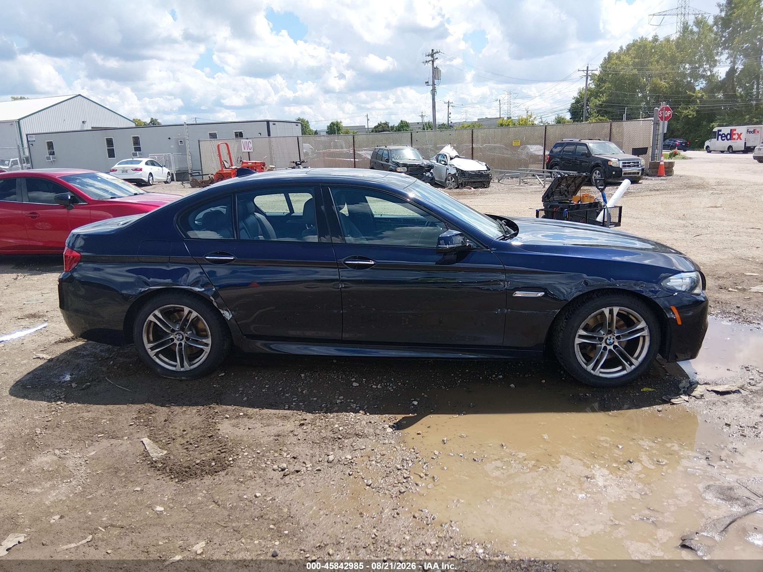 2014 Bmw 528i Xdrive Black vin: WBA5A7C59ED618997