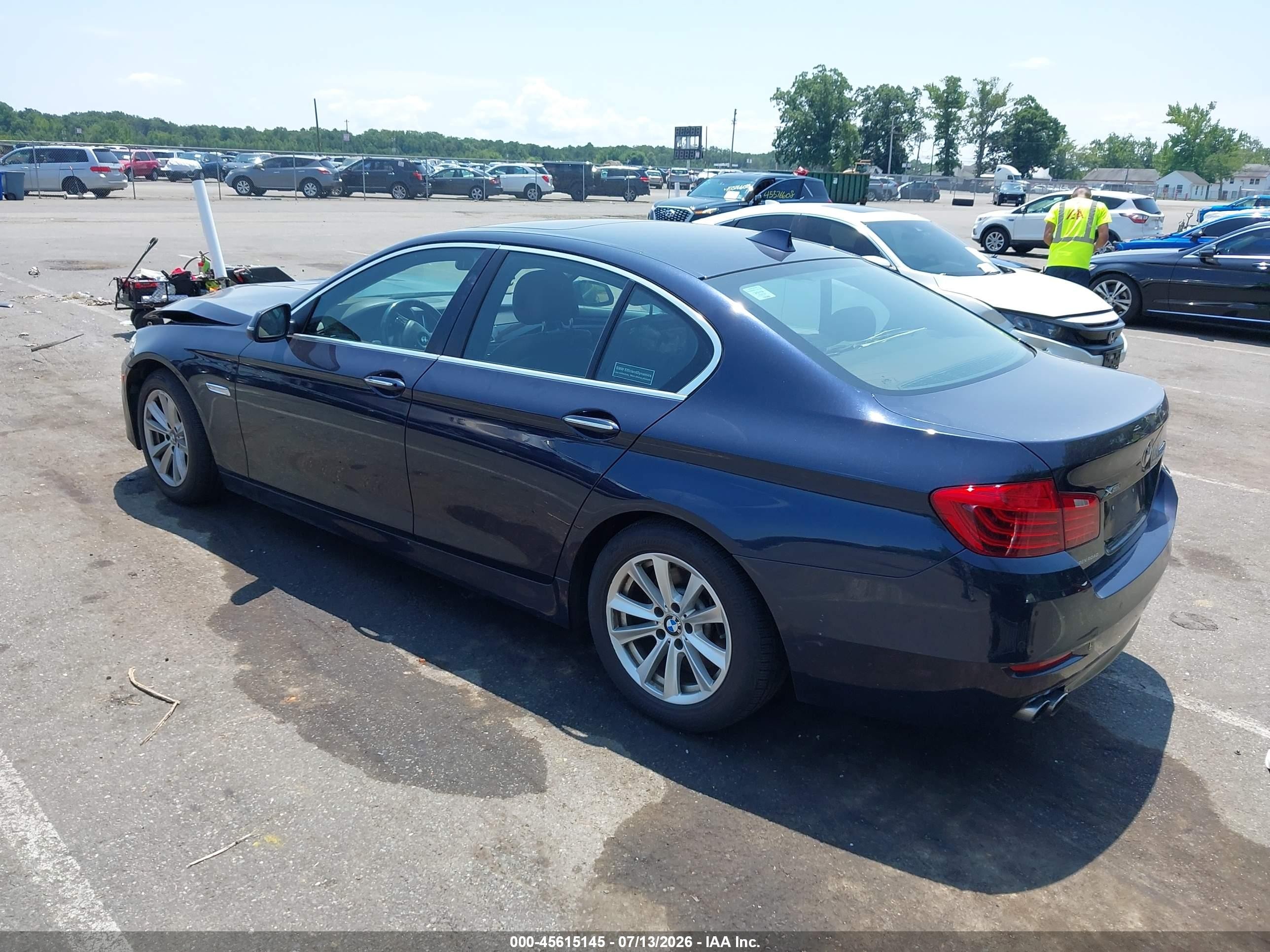 2015 Bmw 528i Xdrive Dark Blue vin: WBA5A7C59FD621884