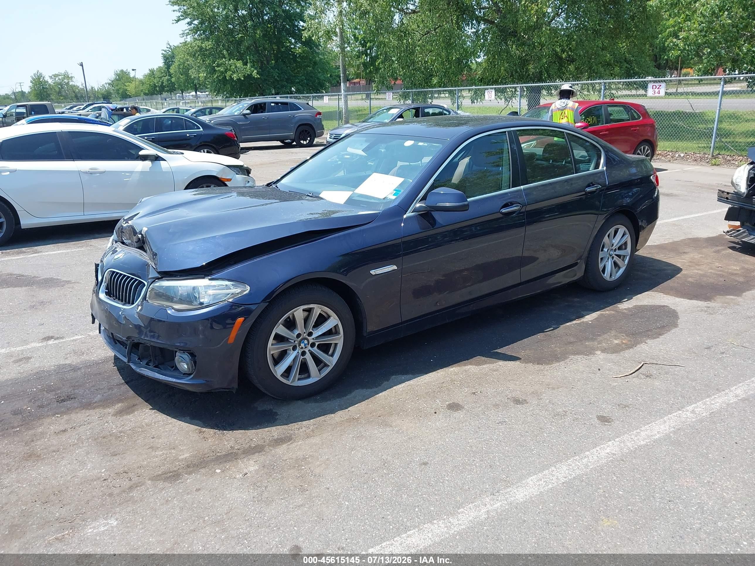 2015 Bmw 528i Xdrive Dark Blue vin: WBA5A7C59FD621884