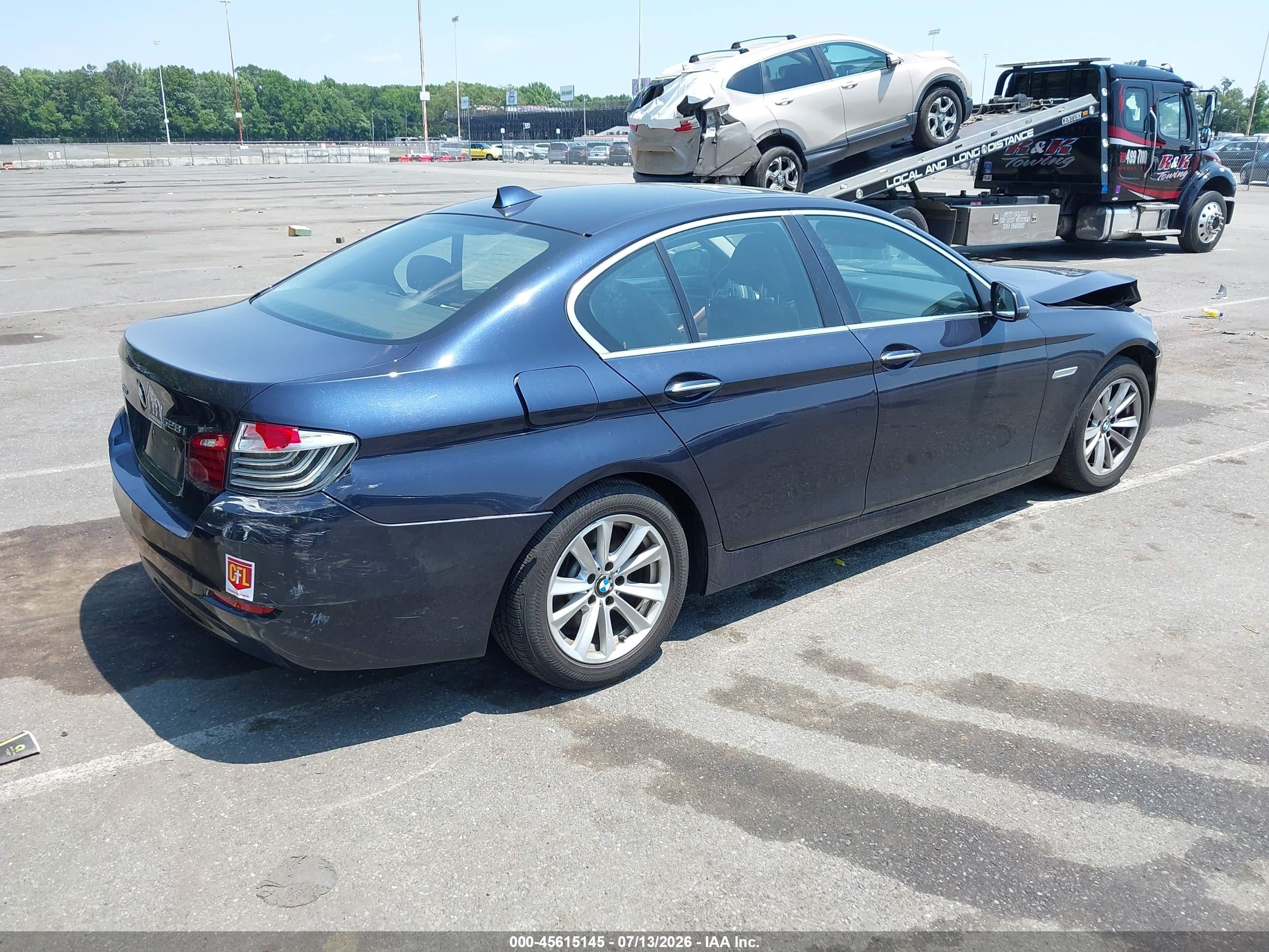 2015 Bmw 528i Xdrive Dark Blue vin: WBA5A7C59FD621884