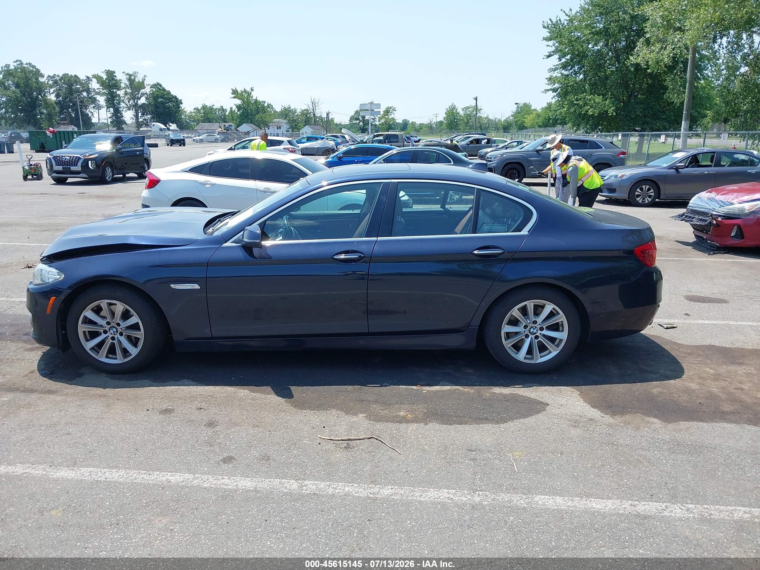 2015 Bmw 528i Xdrive Dark Blue vin: WBA5A7C59FD621884