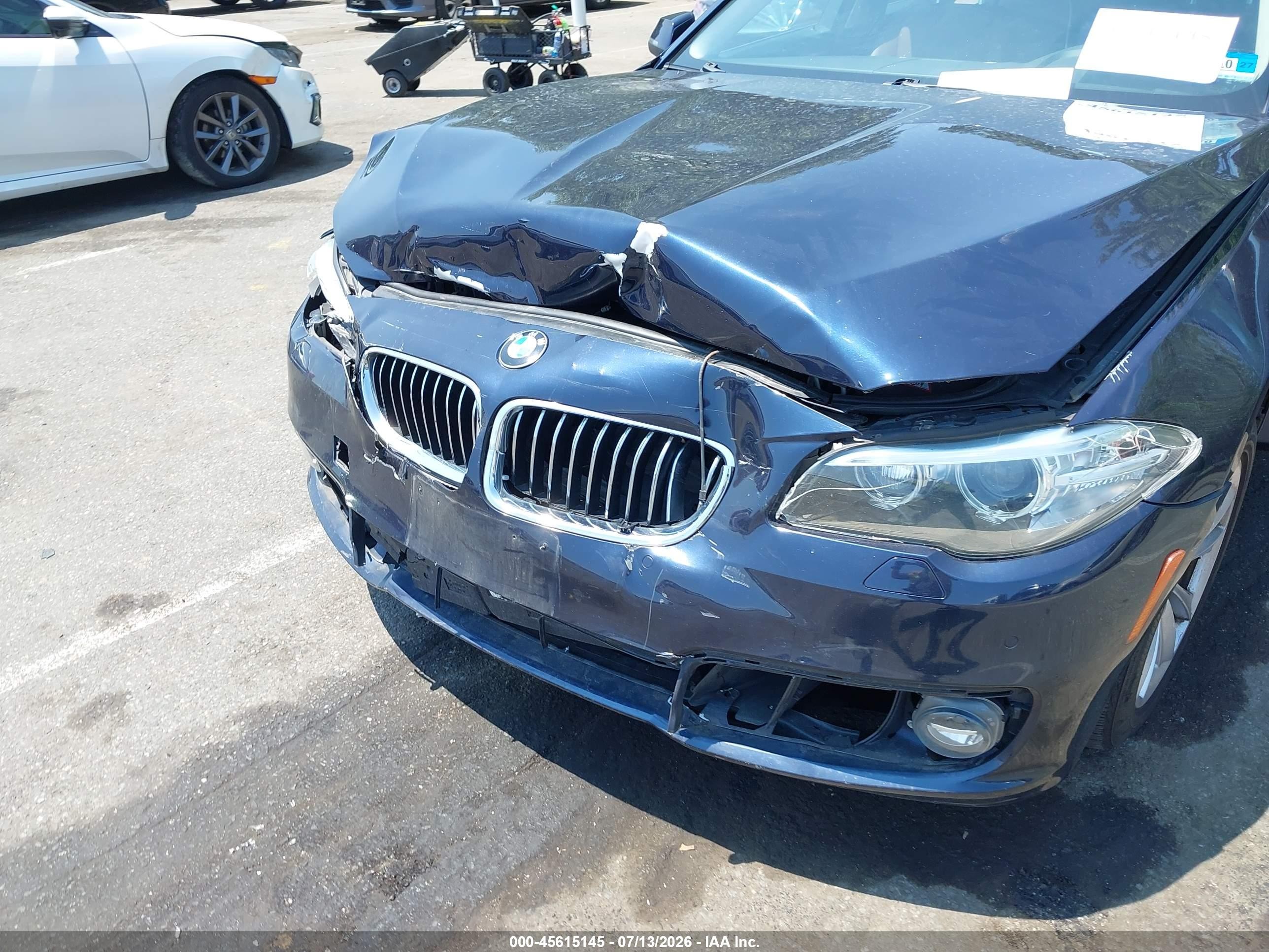 2015 Bmw 528i Xdrive Dark Blue vin: WBA5A7C59FD621884