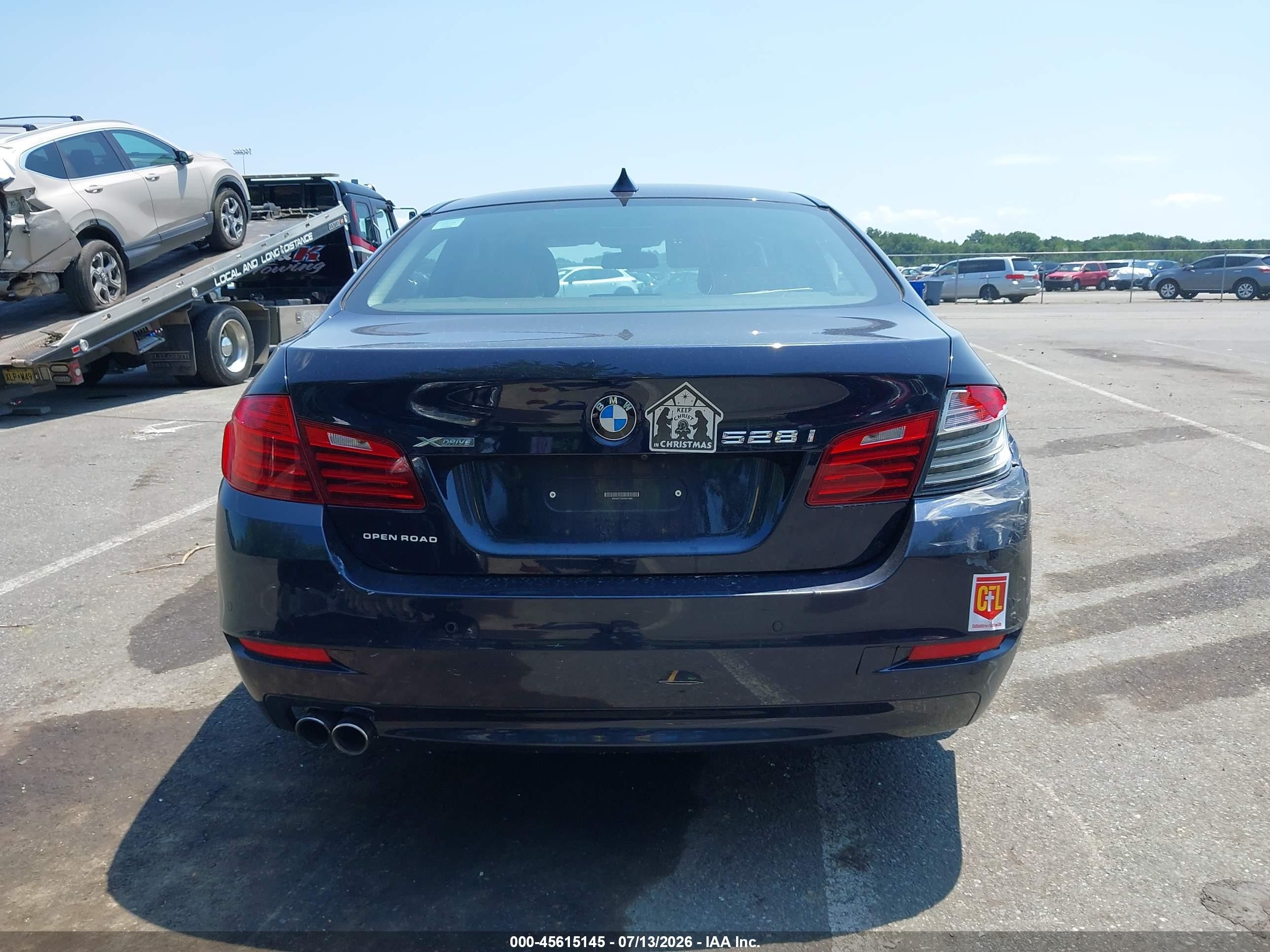 2015 Bmw 528i Xdrive Dark Blue vin: WBA5A7C59FD621884