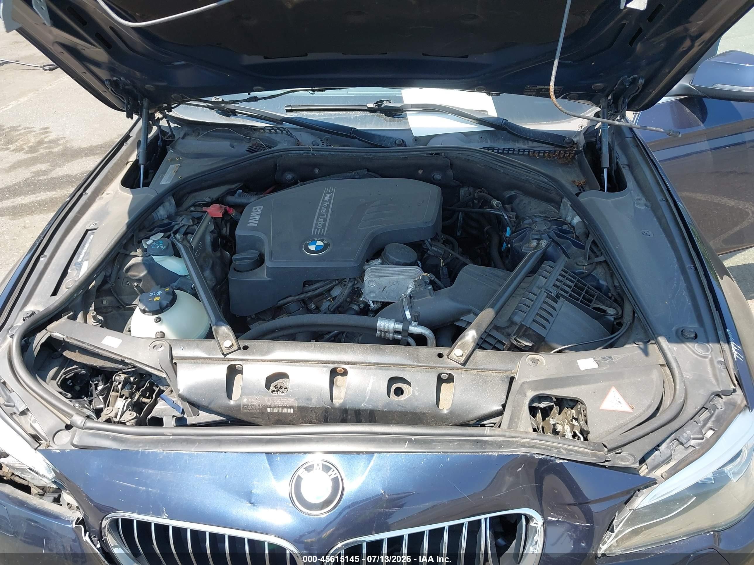 2015 Bmw 528i Xdrive Dark Blue vin: WBA5A7C59FD621884