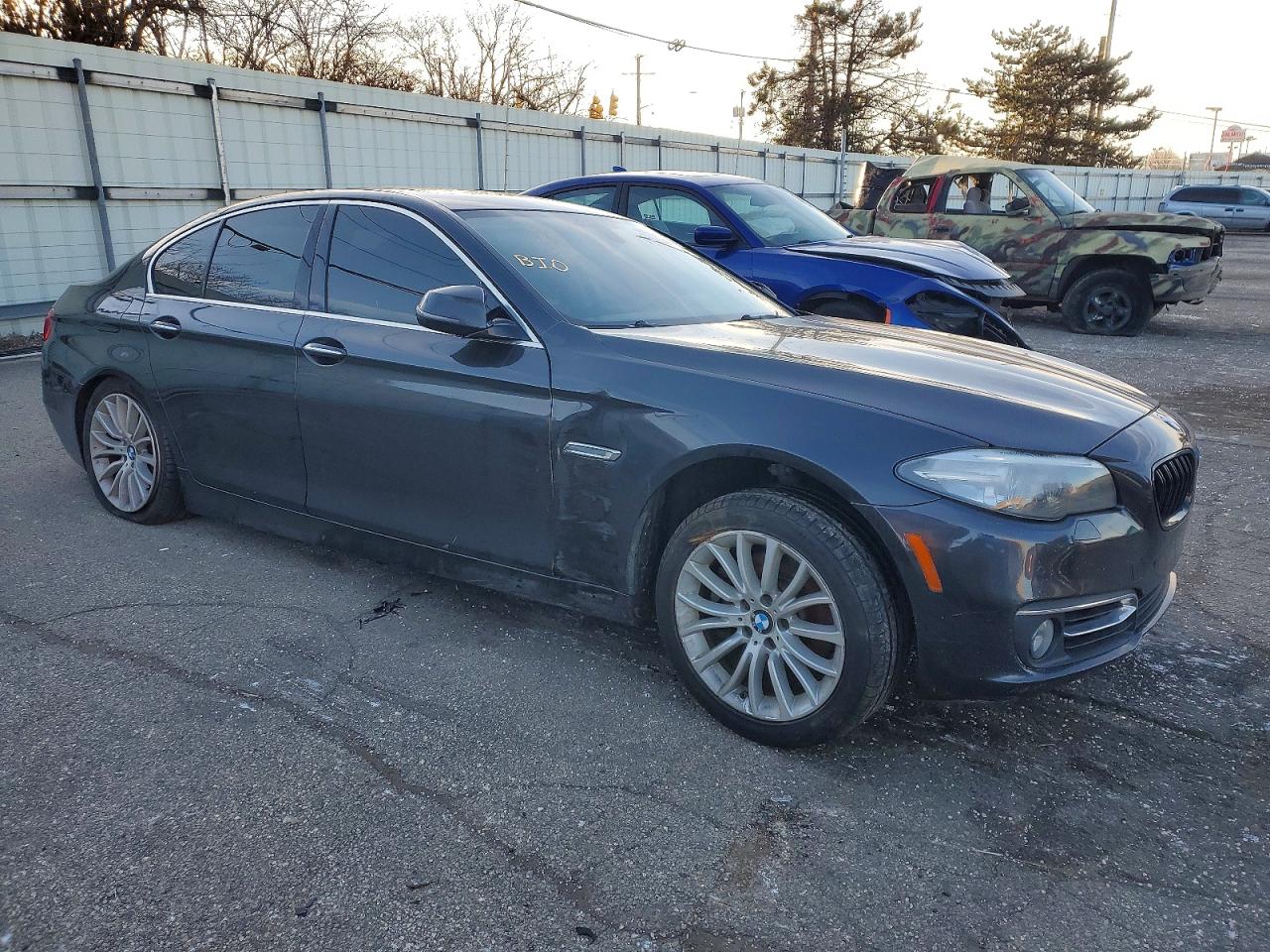2014 Bmw 528 Xi Черный vin: WBA5A7C5XED219435