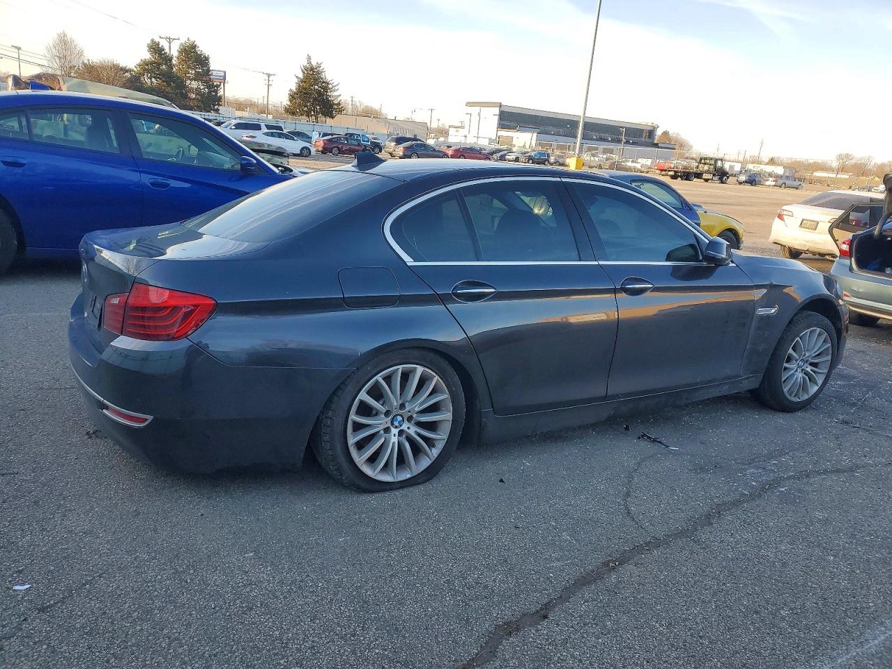 2014 Bmw 528 Xi Черный vin: WBA5A7C5XED219435