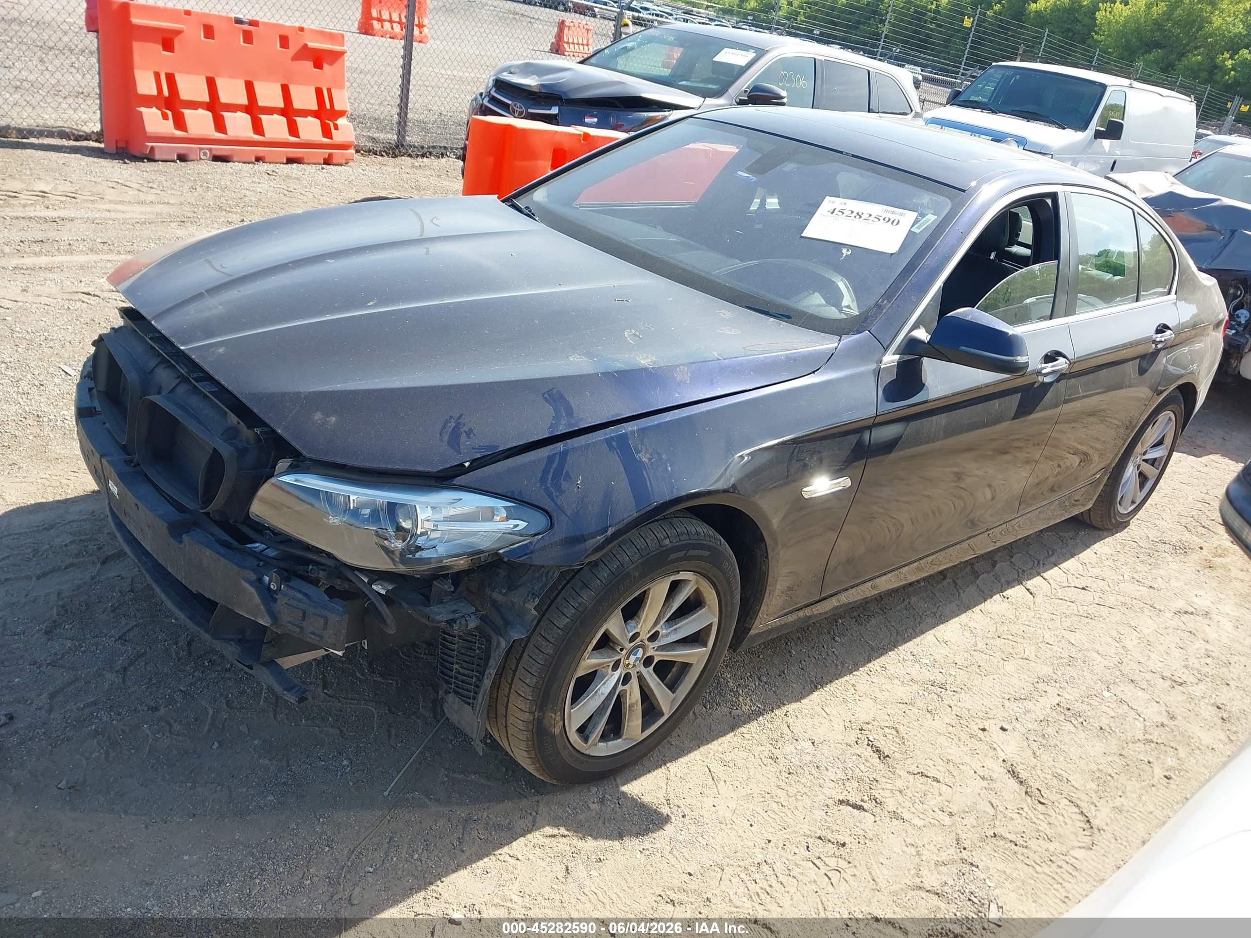 2014 Bmw 528i Xdrive Navy vin: WBA5A7C5XED612268