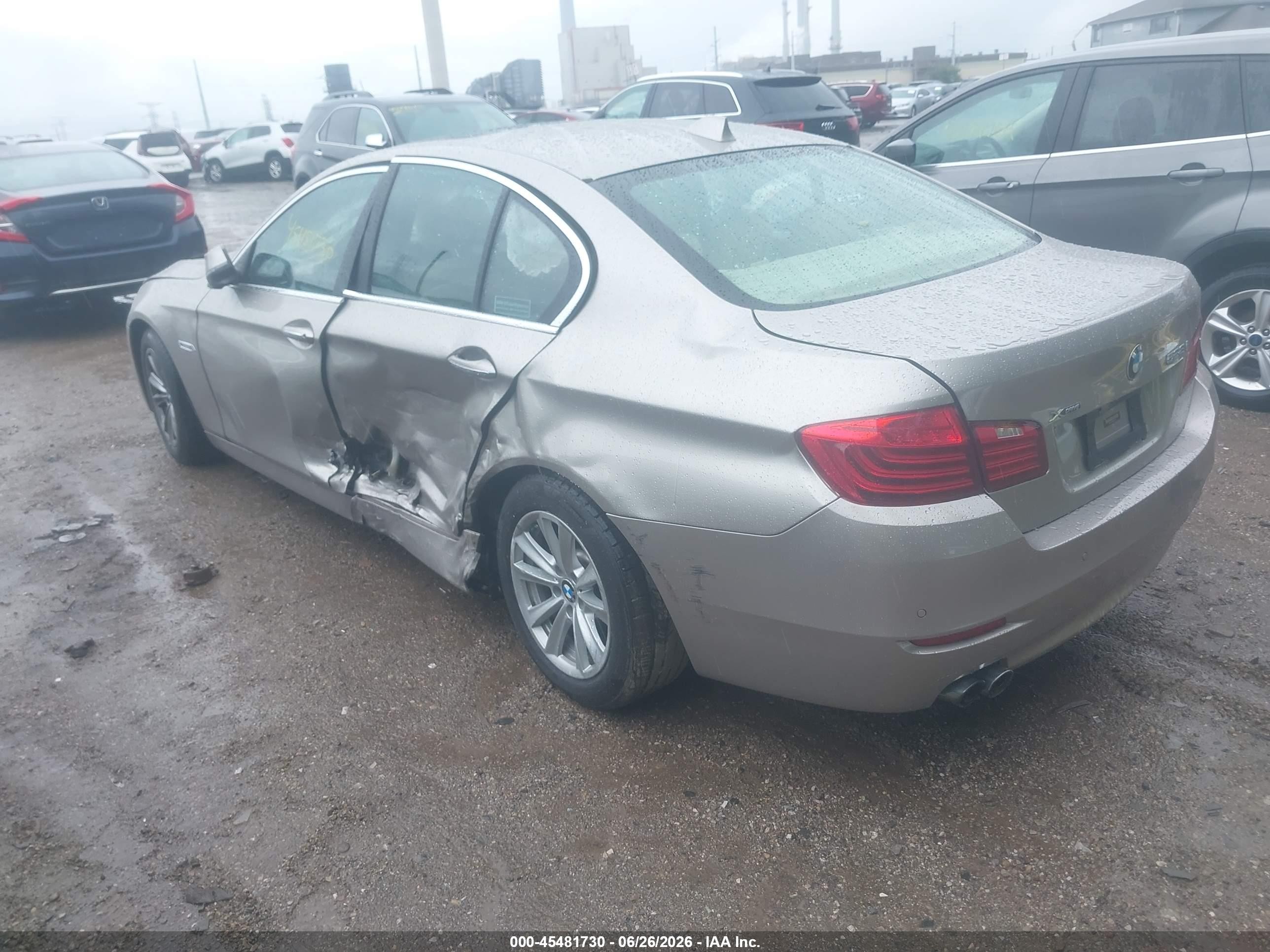 2014 Bmw 528i Xdrive Silver vin: WBA5A7C5XED617132