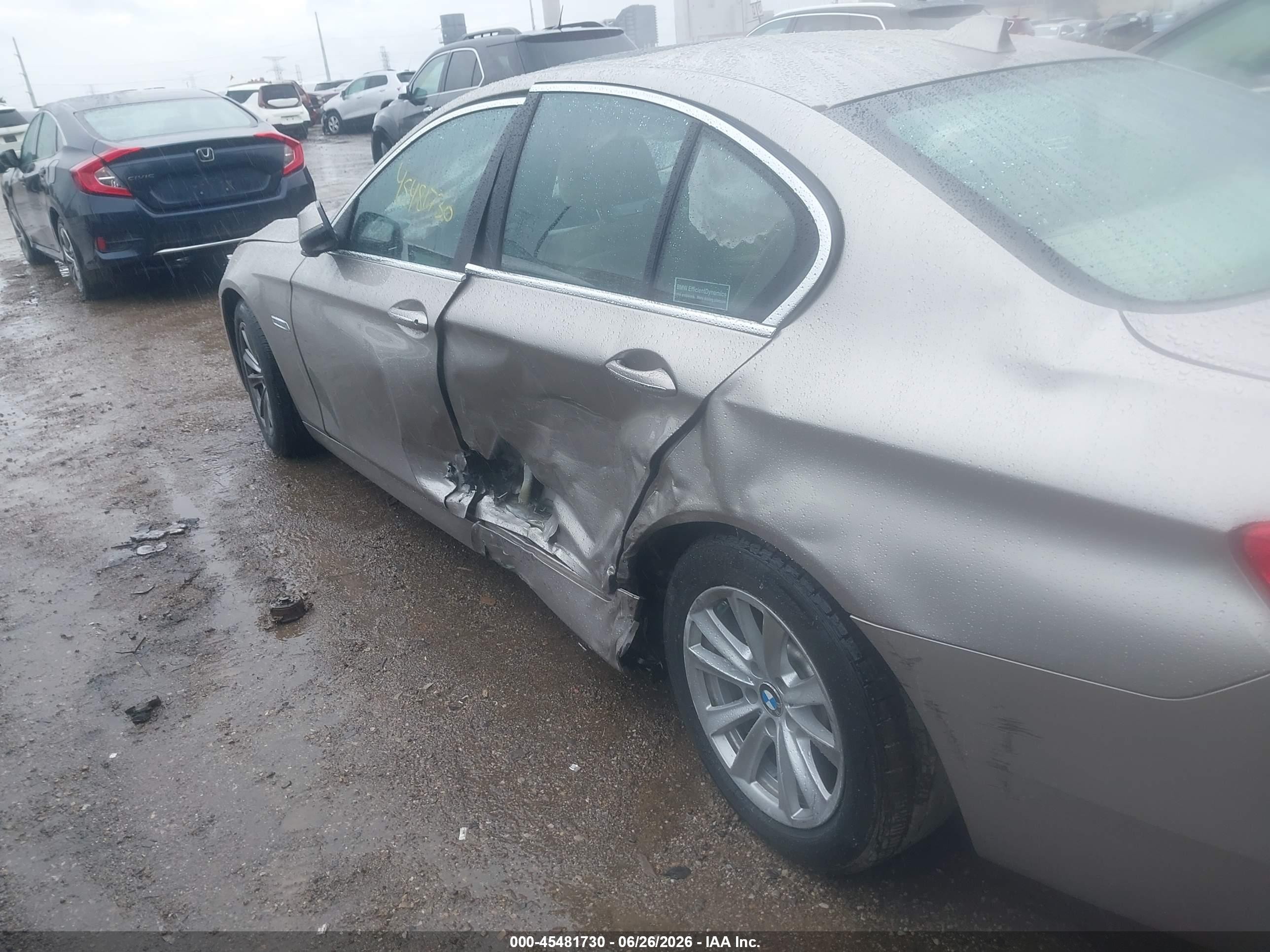 2014 Bmw 528i Xdrive Silver vin: WBA5A7C5XED617132