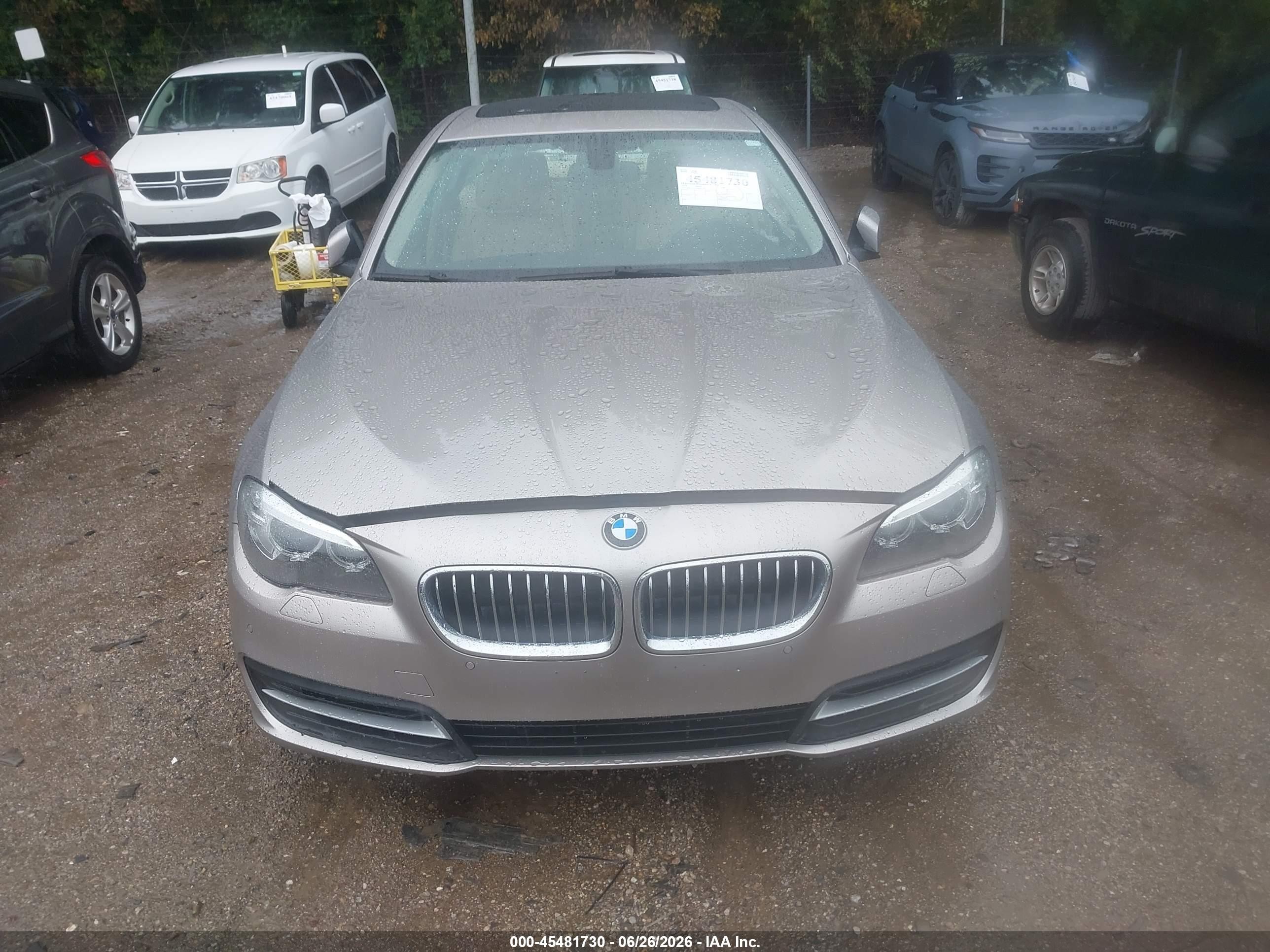 2014 Bmw 528i Xdrive Silver vin: WBA5A7C5XED617132