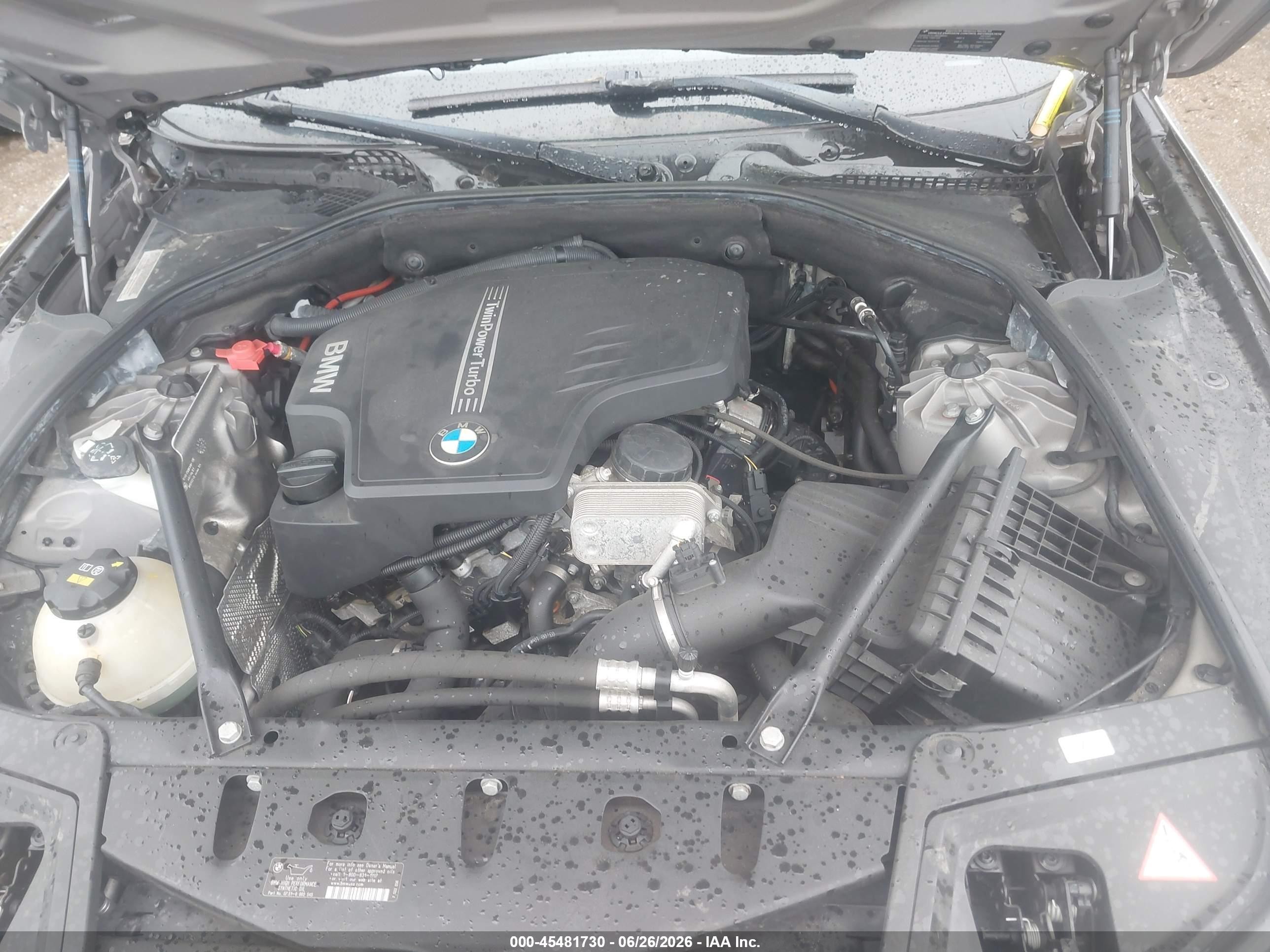 2014 Bmw 528i Xdrive Silver vin: WBA5A7C5XED617132