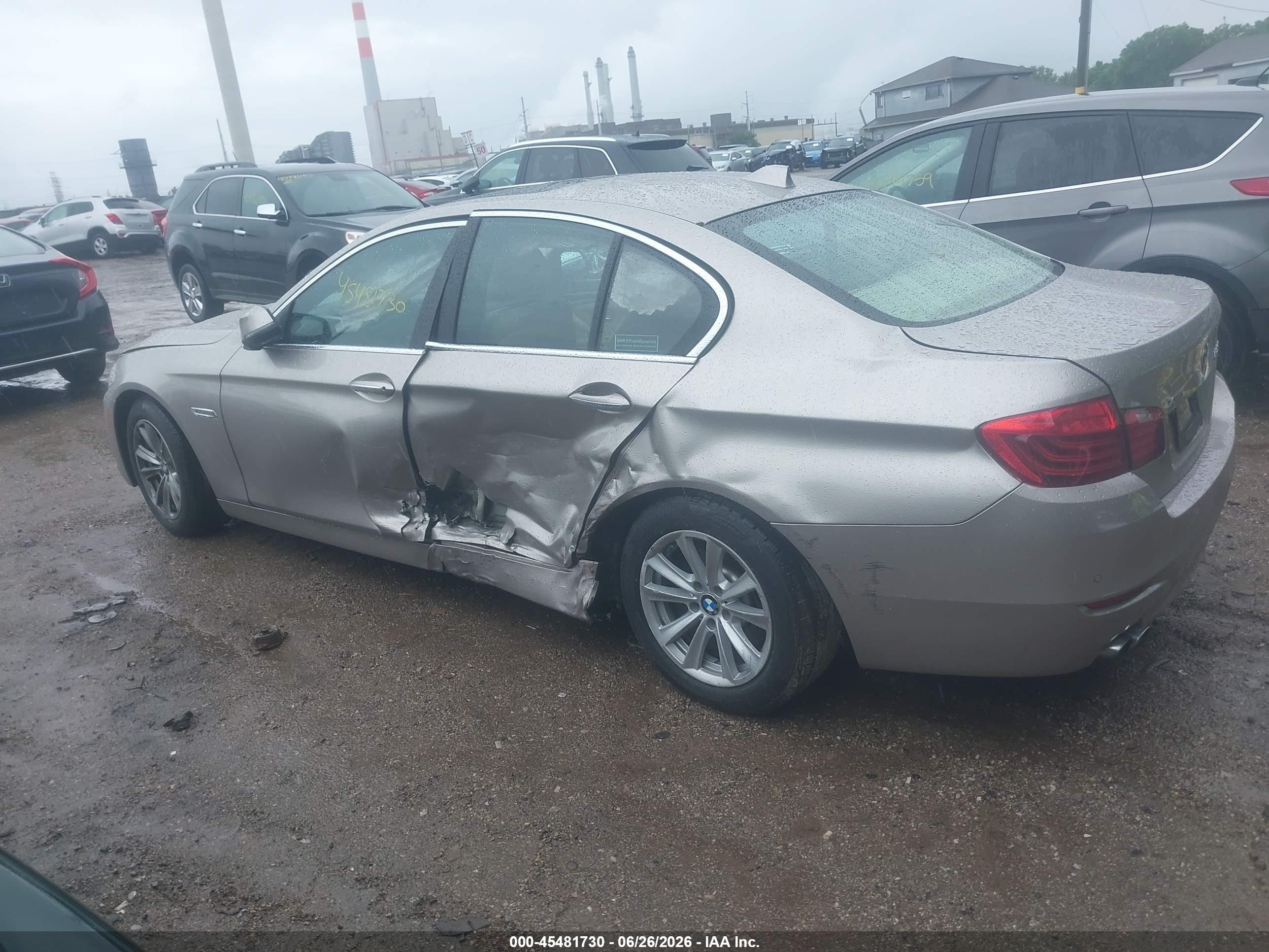 2014 Bmw 528i Xdrive Silver vin: WBA5A7C5XED617132