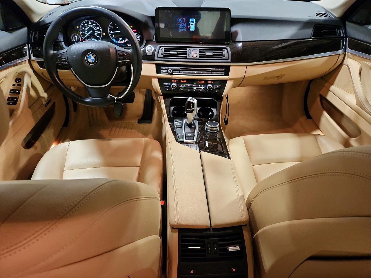 2015 Bmw 528 Xi White vin: WBA5A7C5XFD622610