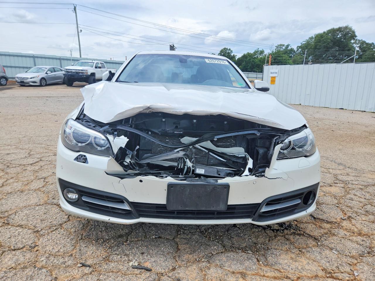 2015 Bmw 528 Xi White vin: WBA5A7C5XFD623675