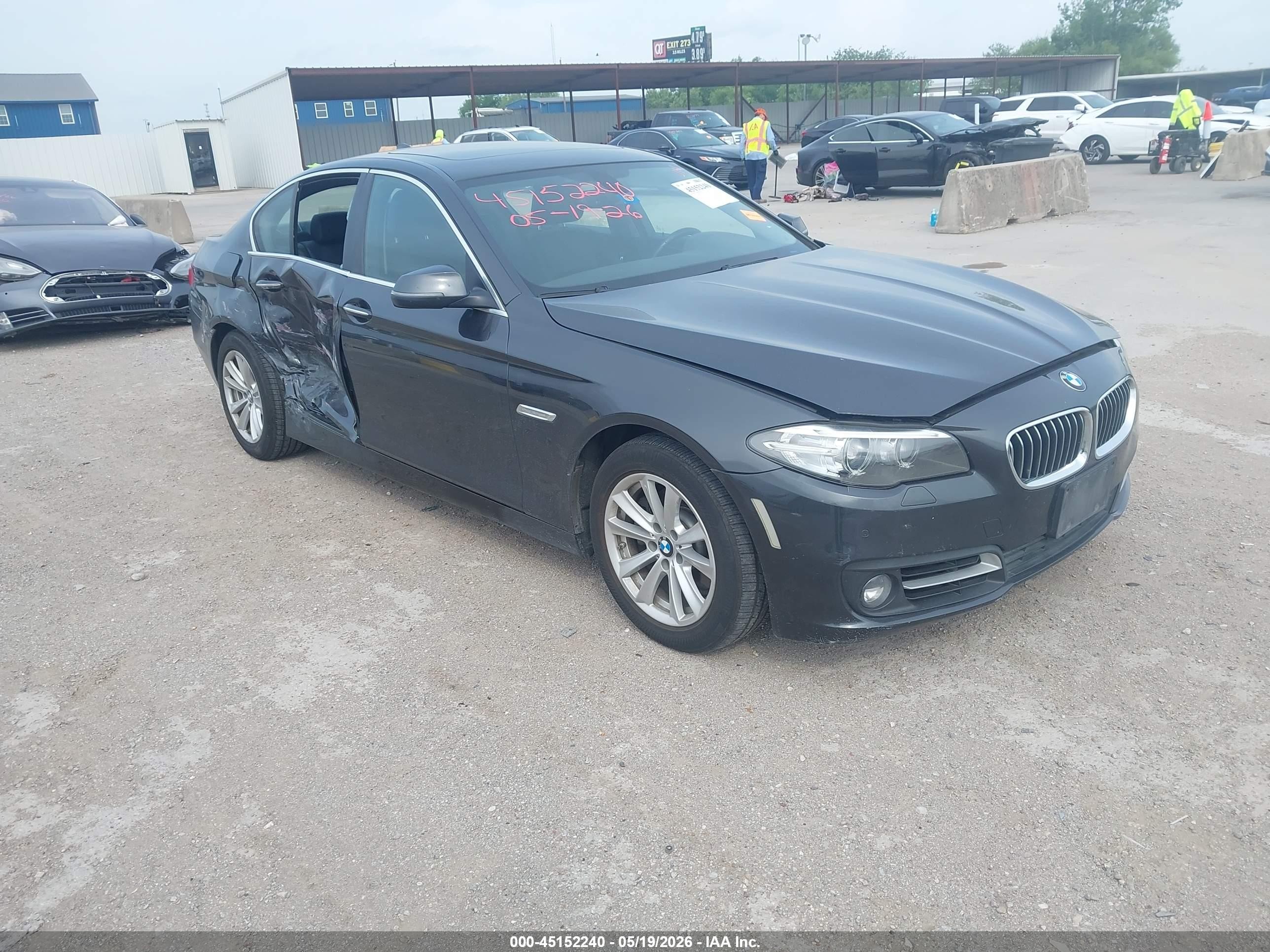 2015 Bmw 528i Xdrive Серый vin: WBA5A7C5XFD627015