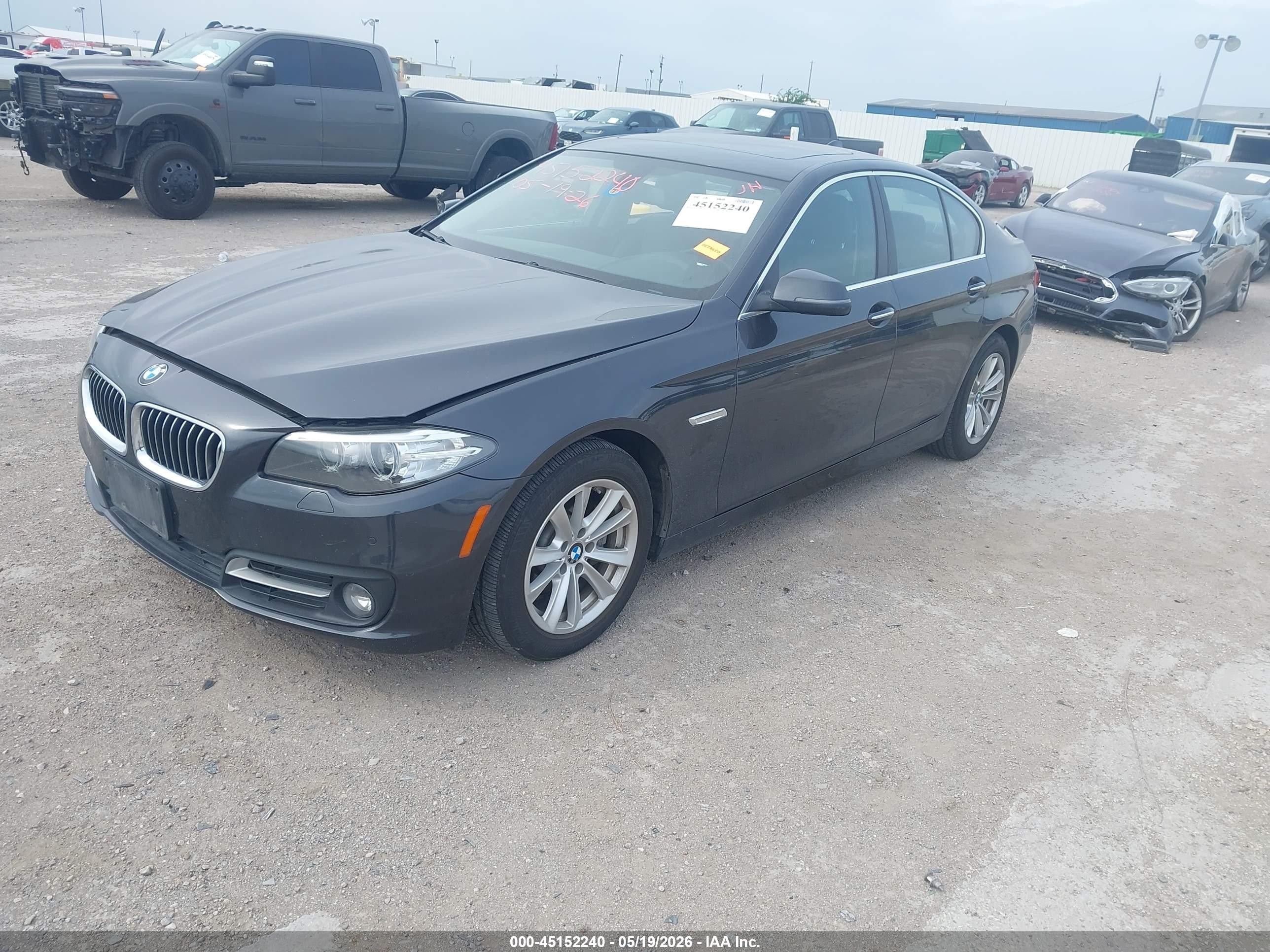 2015 Bmw 528i Xdrive Серый vin: WBA5A7C5XFD627015