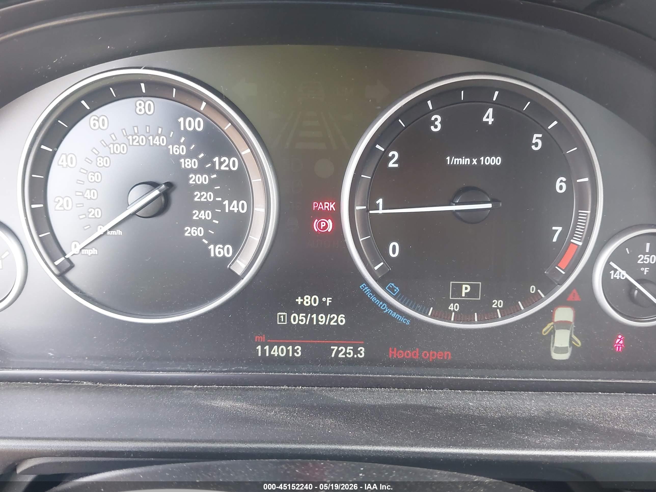 2015 Bmw 528i Xdrive Серый vin: WBA5A7C5XFD627015