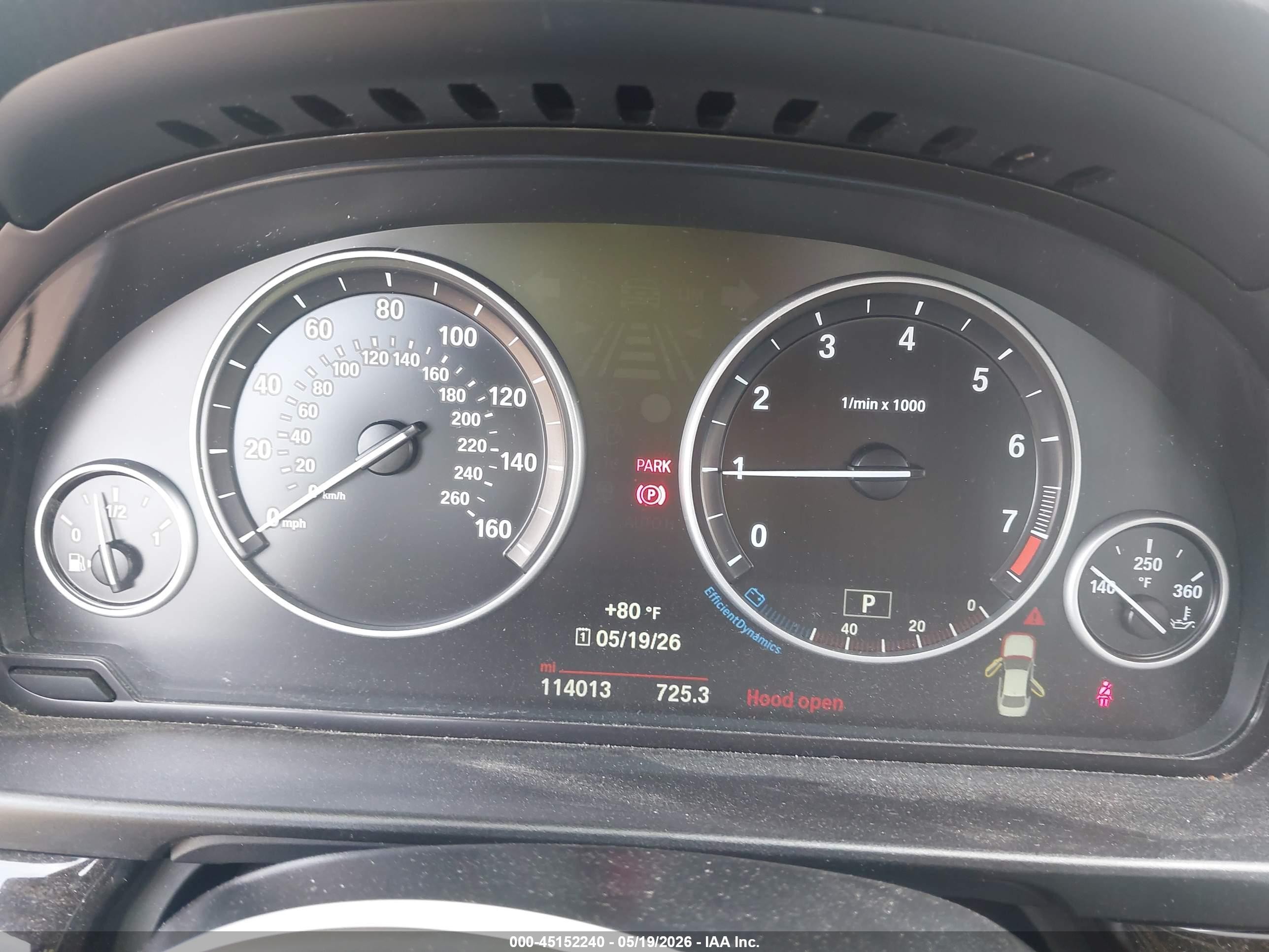 2015 Bmw 528i Xdrive Серый vin: WBA5A7C5XFD627015