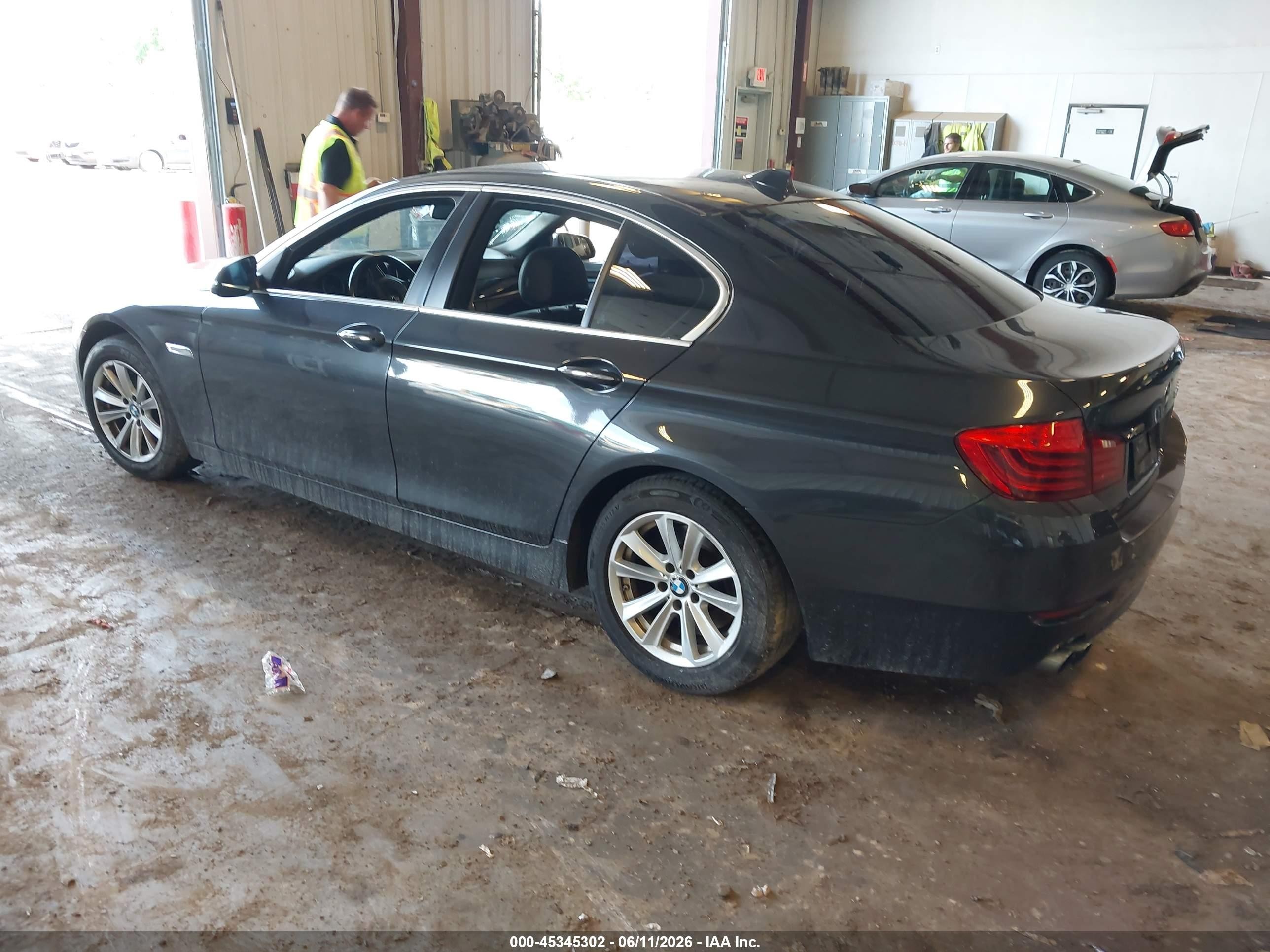 2015 Bmw 528i Xdrive Black vin: WBA5A7C5XFD628780