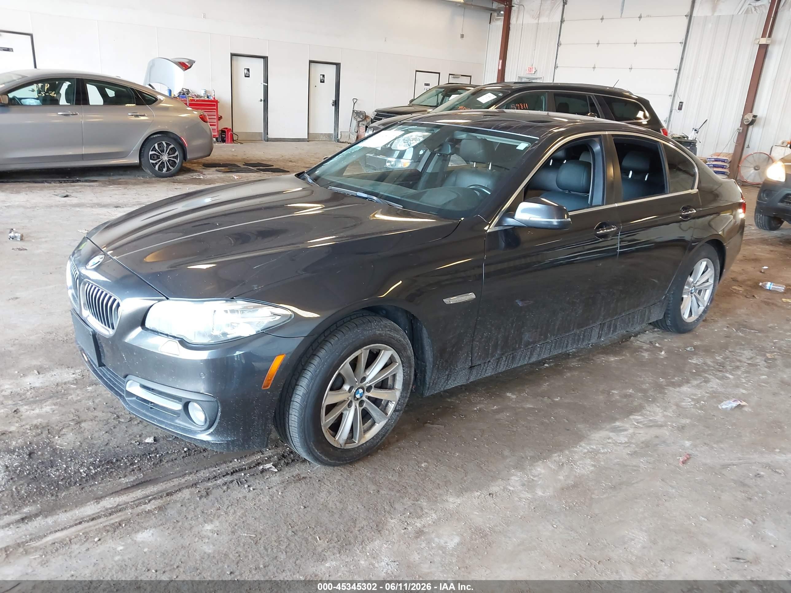 2015 Bmw 528i Xdrive Black vin: WBA5A7C5XFD628780